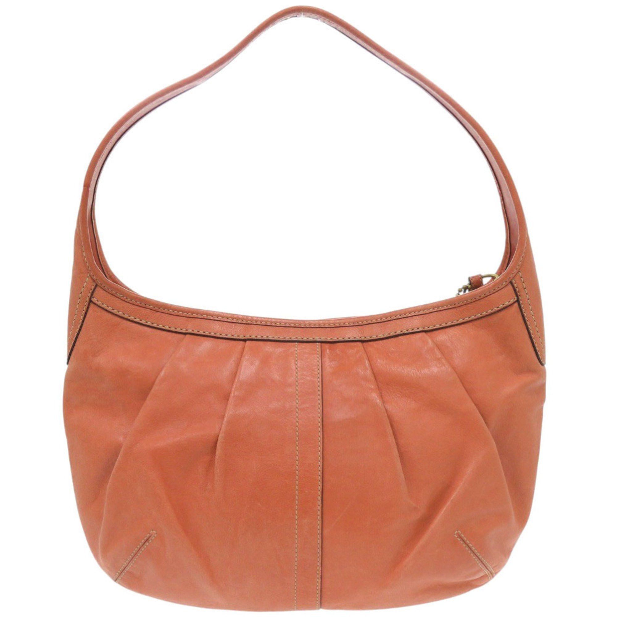 Coach Coach One-Shoulder Bag 12235 Leather Orange Shoulder 0672 COACH Size ONE SIZE - 2 Thumbnail