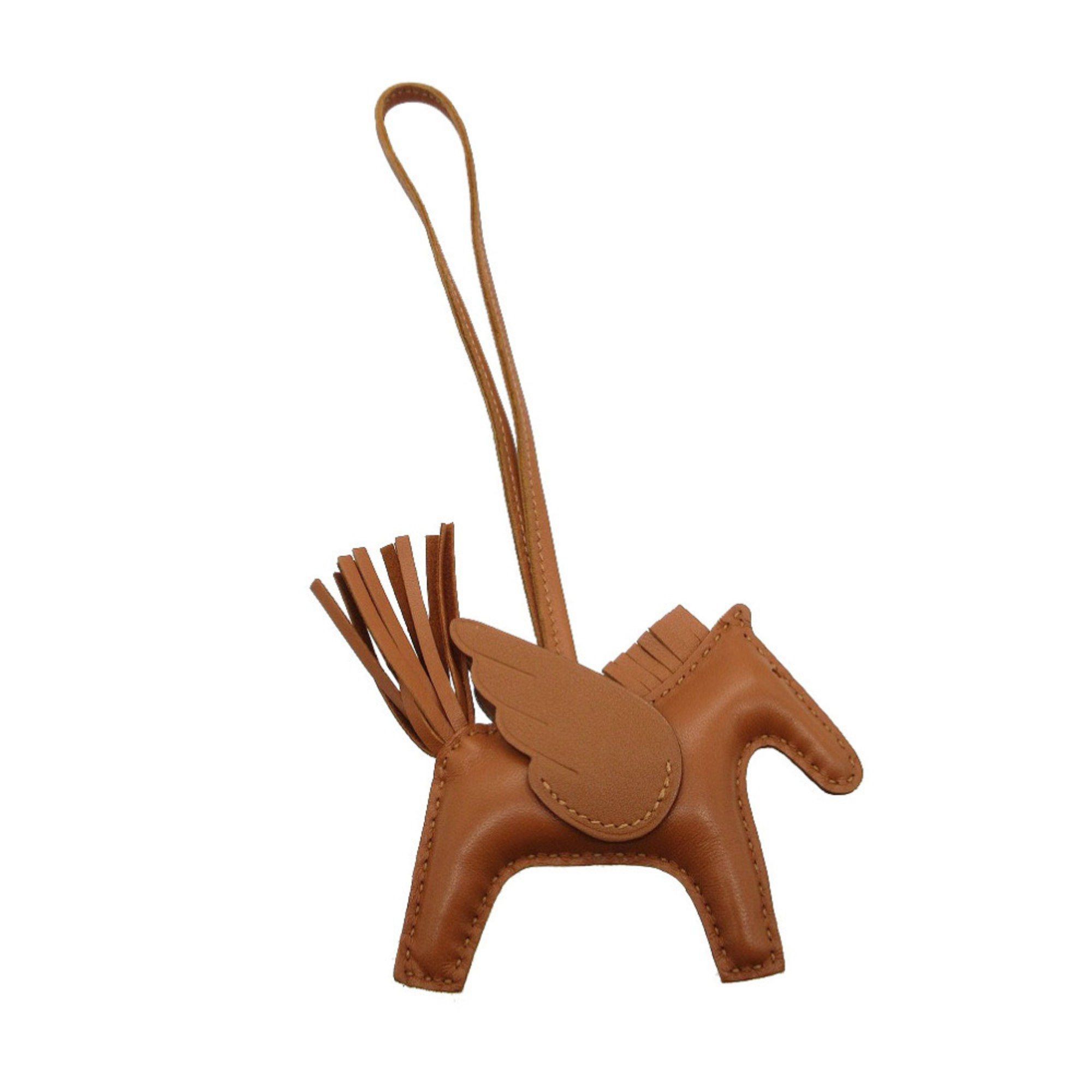 Hermes Hermès Rodeo Pegasus PM Bag Charm Keychain Anjou Milo Gold Brown 1839 HERMES Size ONE SIZE - 2 Thumbnail
