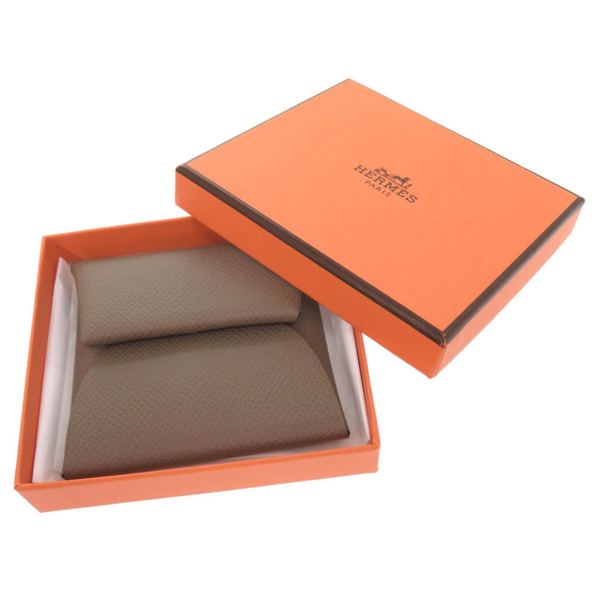 Hermes Unused Hermès Bastia Epsom Leather Coin Case Wallet with W Stamp (Made in 2024) 0506 HERMES Etoupe Size ONE SIZE - 2 Thumbnail