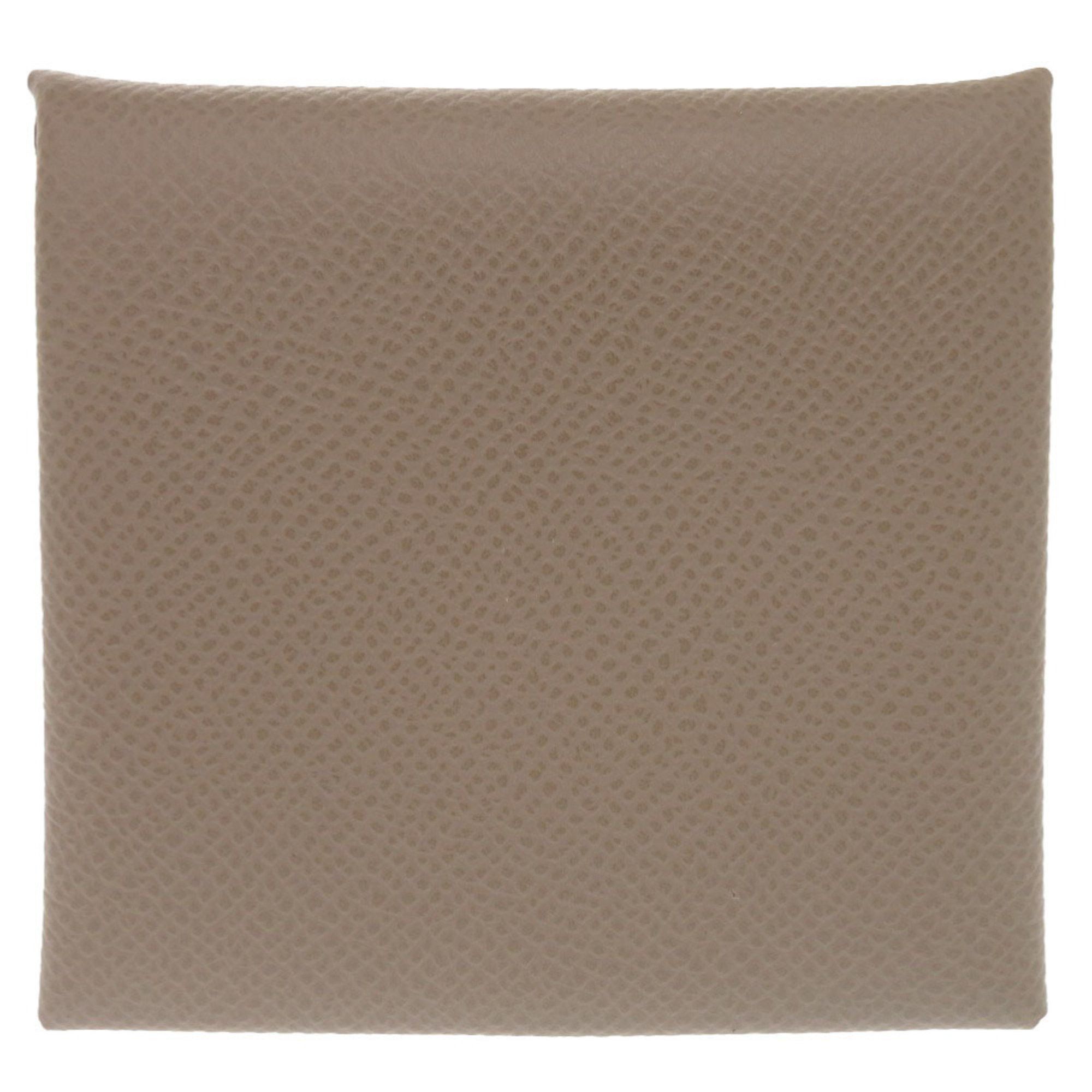 Hermes Unused Hermès Bastia Epsom Leather Coin Case Wallet with W Stamp (Made in 2024) 0506 HERMES Etoupe Size ONE SIZE - 3 Thumbnail