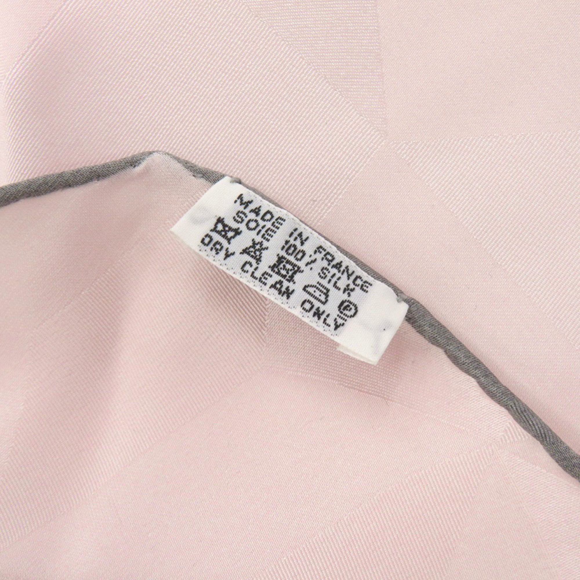 Hermes Hermes Losange Silk Pink Scarf Muffler 0083 HERMES Size ONE SIZE - 2 Thumbnail