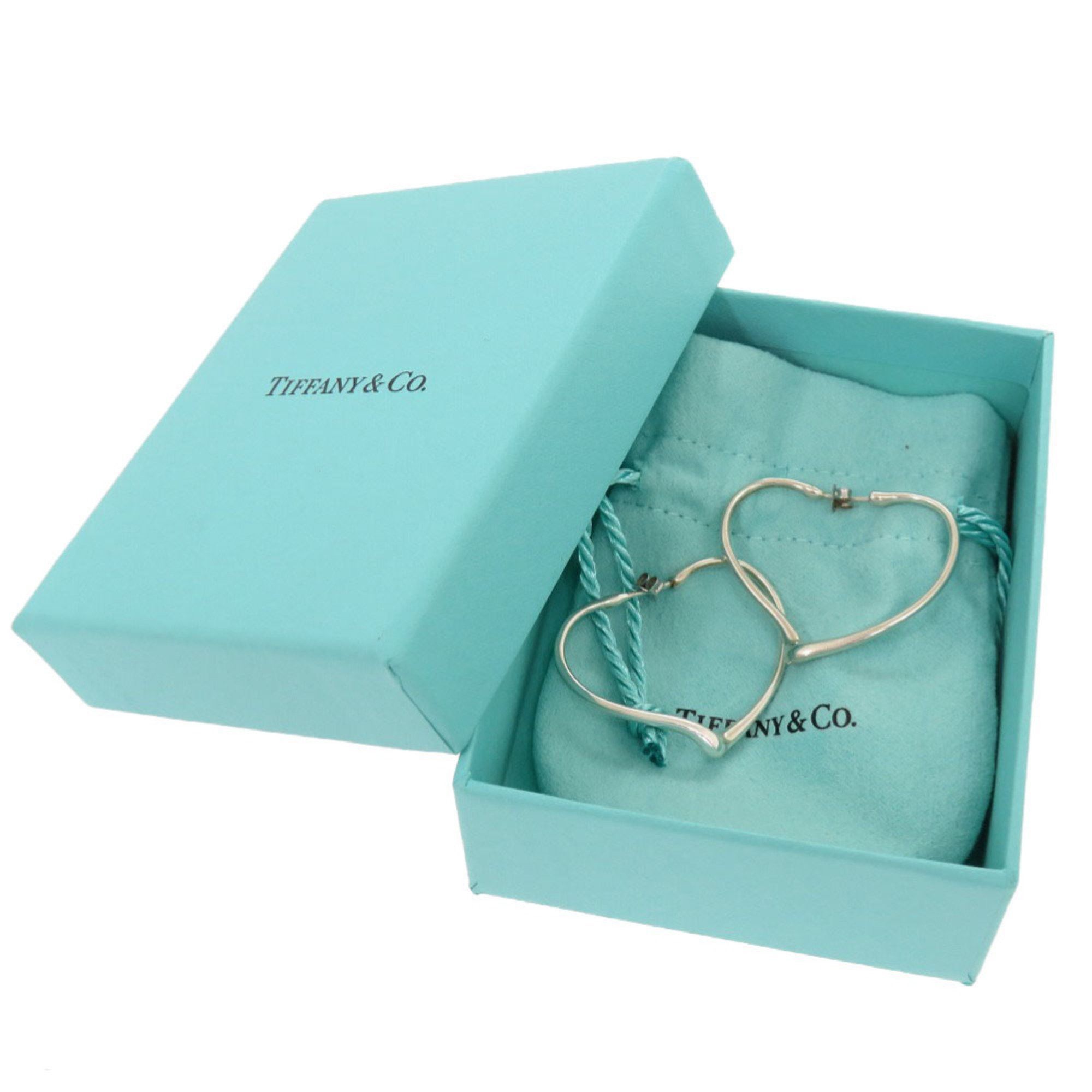 Tiffany & Co. Tiffany & Co. Open Heart Earrings, 925 Sterling Silver, 0940 Size ONE SIZE - 2 Thumbnail