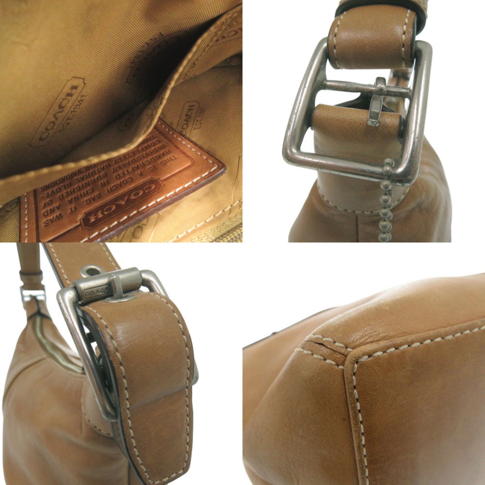 Coach Coach one-shoulder bag, shoulder brown leather, 0512 COACH Size ONE SIZE - 7 Thumbnail