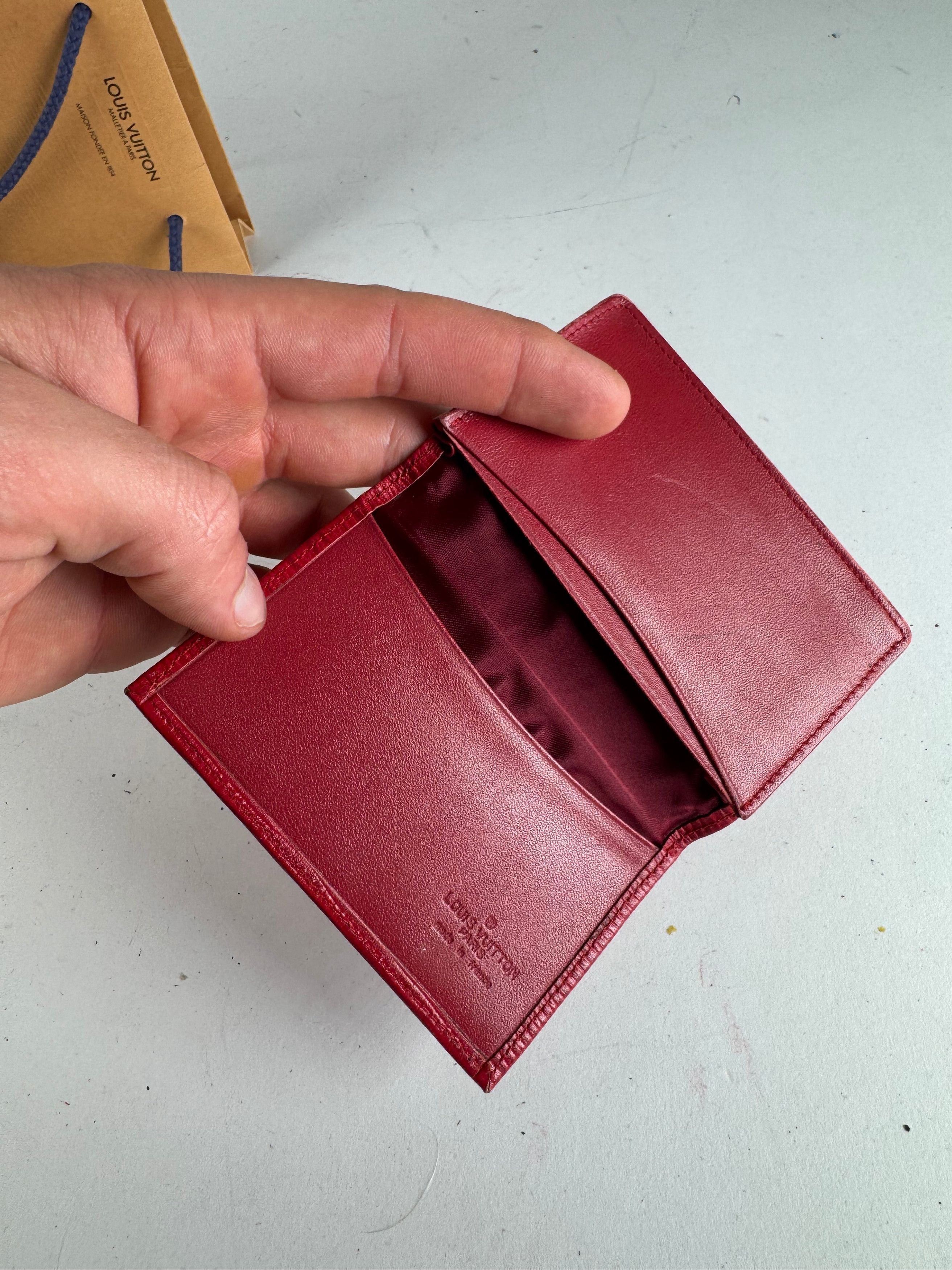 Louis Vuitton Vintage EPI Leather Card Holder Red Size ONE SIZE - 5 Thumbnail