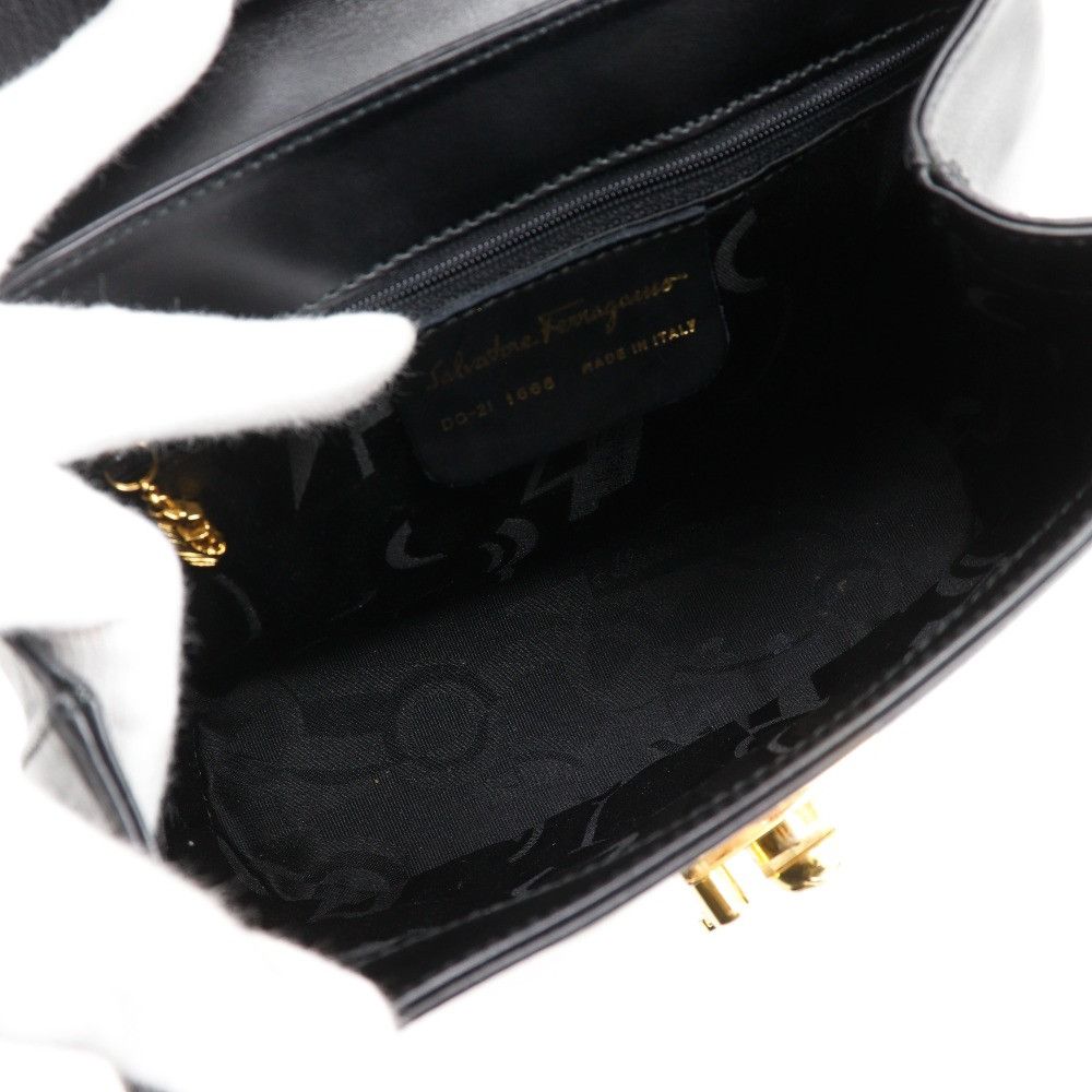 Salvatore Ferragamo Salvatore Ferragamo Salvatore Ferragamo 2WAY Shoulder Handbag Calf Leather Handbag DQ-21 1668 DUTY FREE for USA Size ONE SIZE - 6 Thumbnail