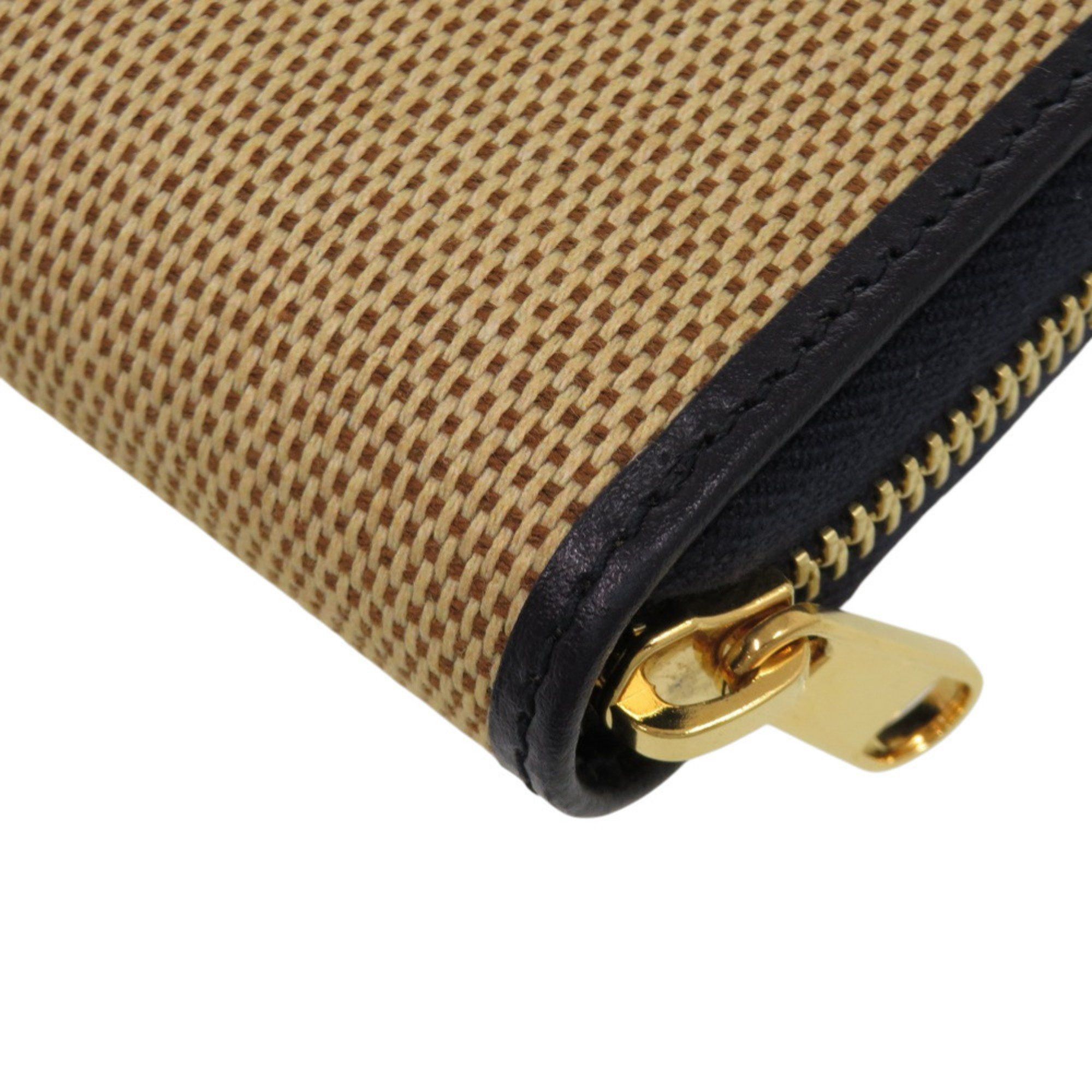 Gucci Gucci 1955 Horsebit 621889 0416 Canvas and Leather Beige Long Wallet 0392 GUCCI Size ONE SIZE - 10 Thumbnail