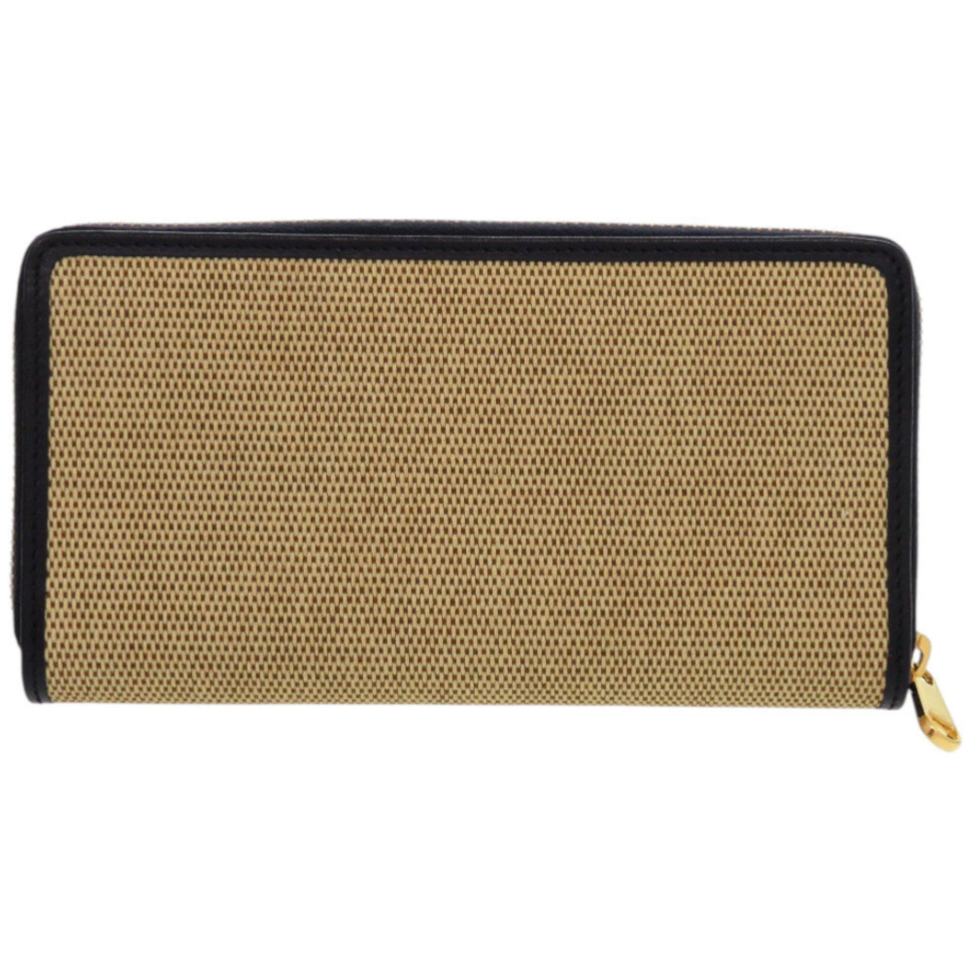 Gucci Gucci 1955 Horsebit 621889 0416 Canvas and Leather Beige Long Wallet 0392 GUCCI Size ONE SIZE - 3 Thumbnail