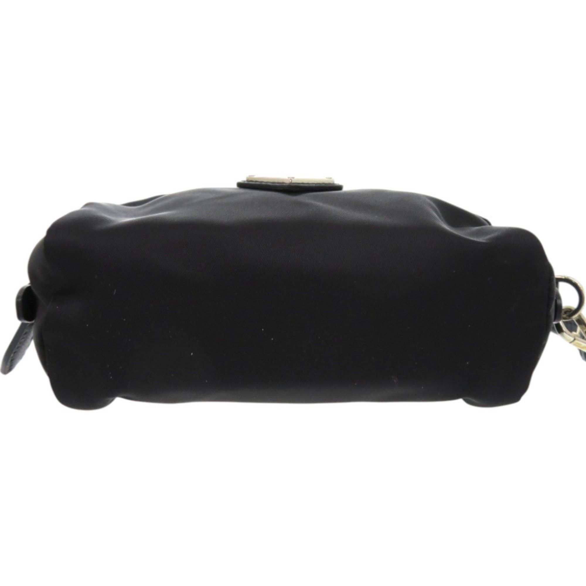 Prada Like new Prada pouch with strap, 1NE175 nylon, silver hardware, black, 0351 PRADA Size ONE SIZE - 4 Thumbnail
