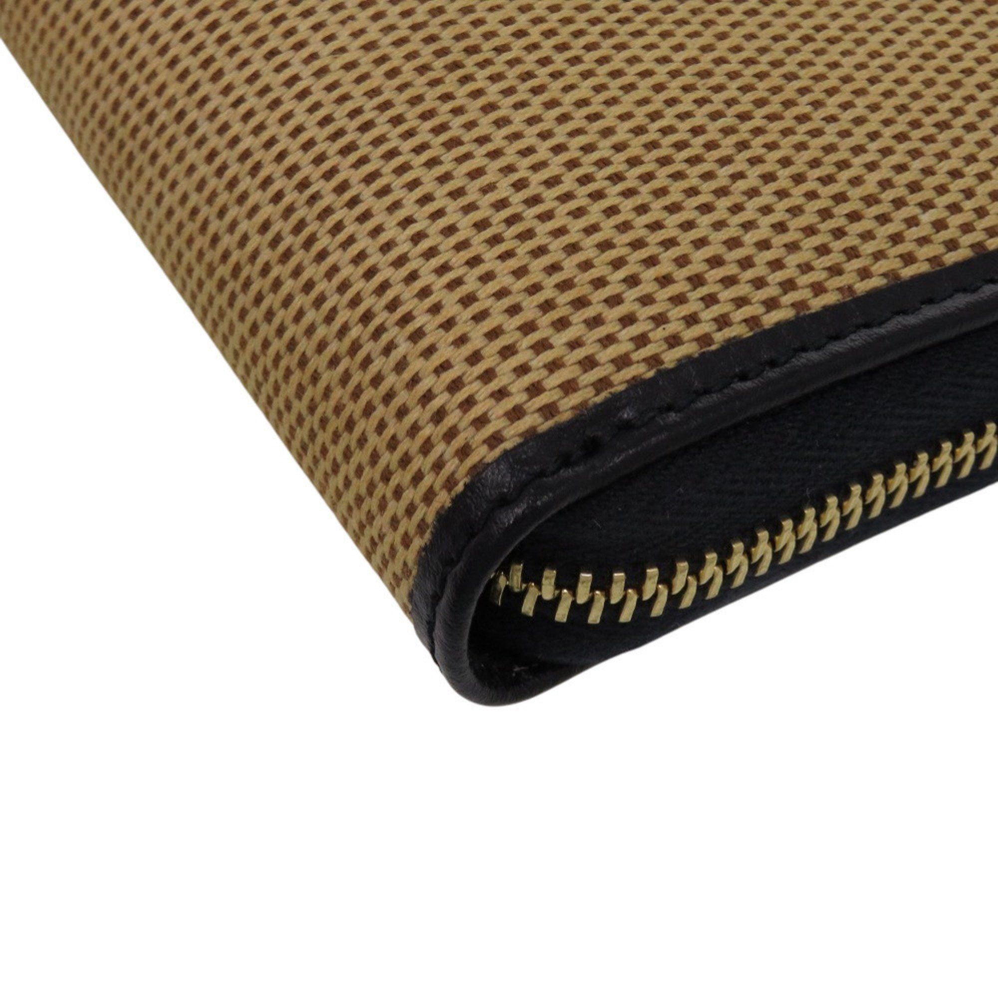Gucci Like new Gucci 1955 Horsebit 621889 0416 Canvas and Leather Beige Long Wallet 0393 GUCCI Size ONE SIZE - 8 Thumbnail