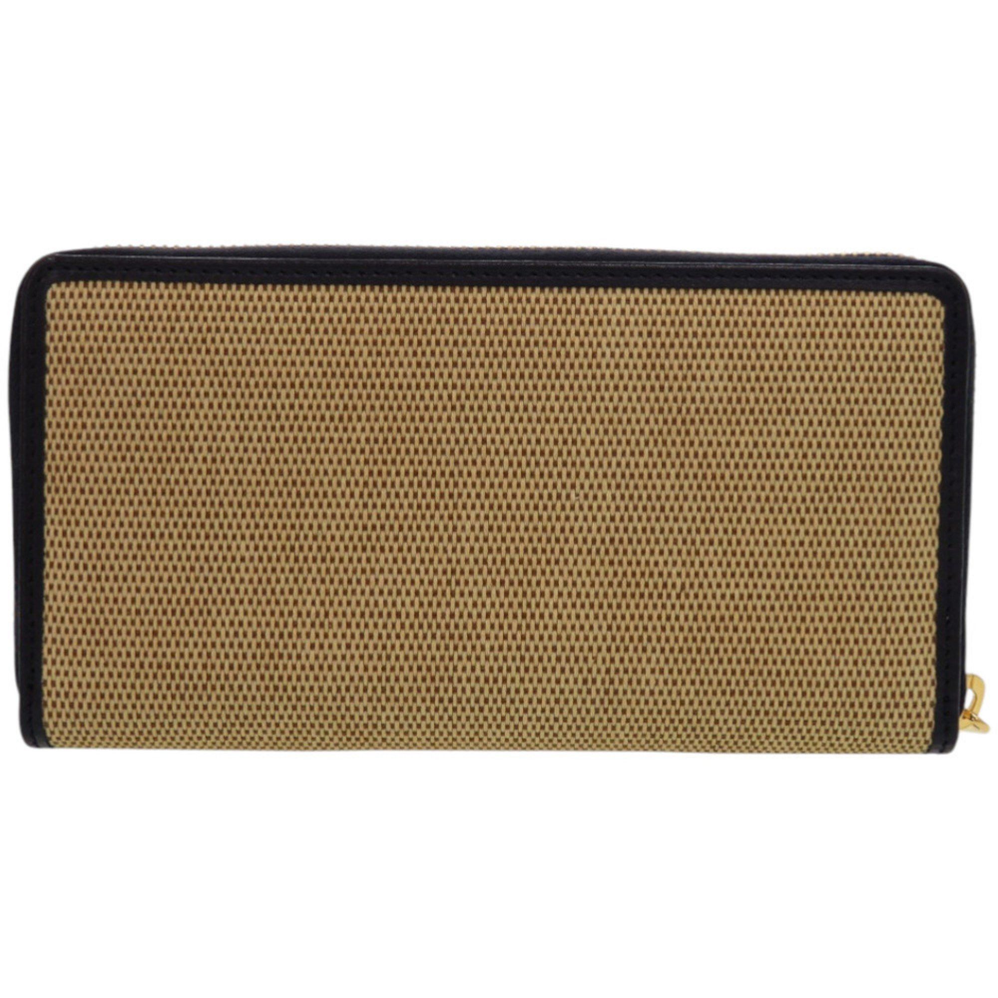 Gucci Like new Gucci 1955 Horsebit 621889 0416 Canvas and Leather Beige Long Wallet 0393 GUCCI Size ONE SIZE - 2 Thumbnail