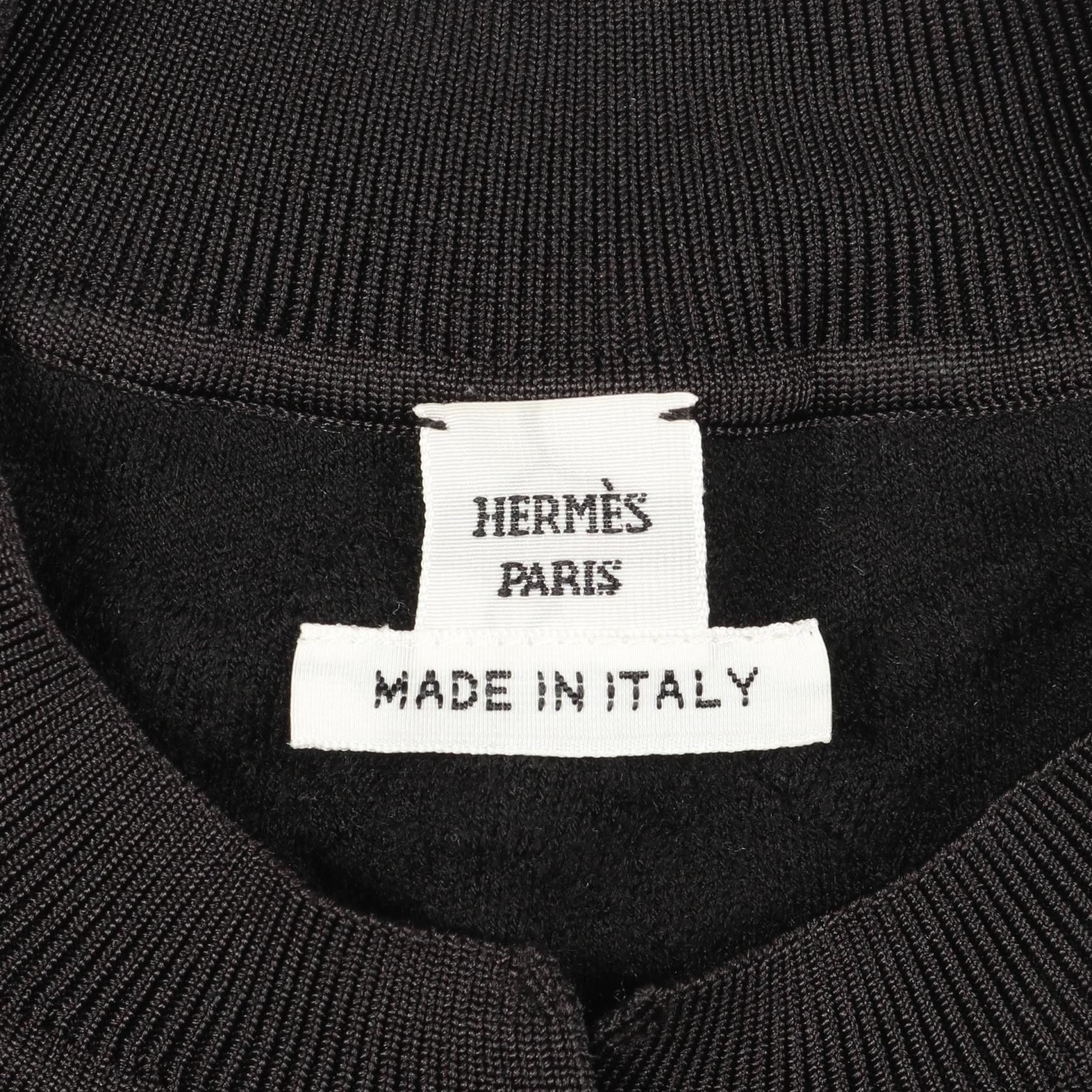 Hermes Hermes Hermes Parfroi Remix Wool Knitwear Leather Tops DUTY FREE for USA Size ONE SIZE - 3 Thumbnail