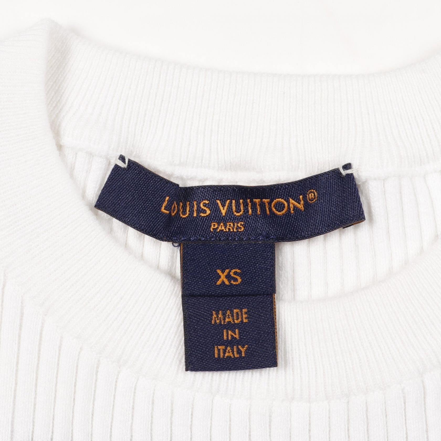 Louis Vuitton Louis Vuitton Louis Vuitton Rib Knit Cotton Top Cotton Tops DUTY FREE for USA Size ONE SIZE - 3 Thumbnail