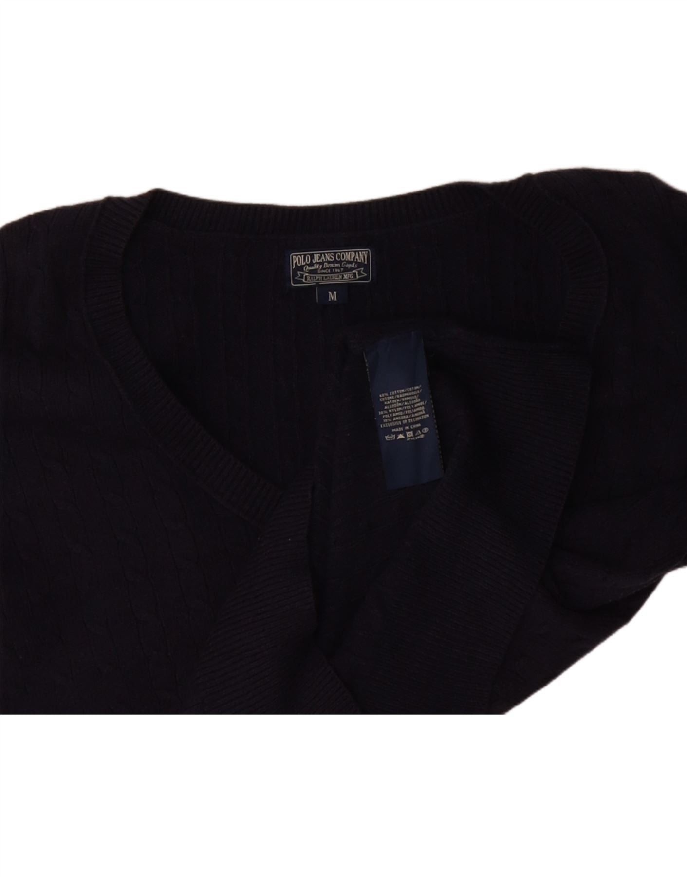 Ralph Lauren Womens V-Neck Jumper Sweater UK 14 Medium Size S / US 4 / IT 40 - 3 Thumbnail