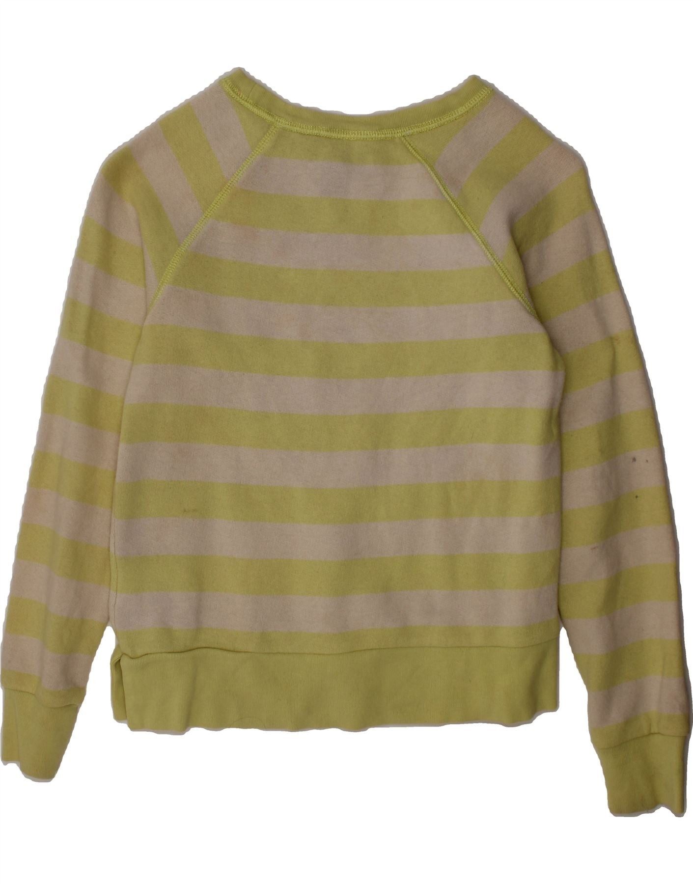 Polo Ralph Lauren Girls Sweatshirt Jumper 6-7 Years Small Green Striped Size XS / US 0-2 / IT 36-38 - 2 Thumbnail