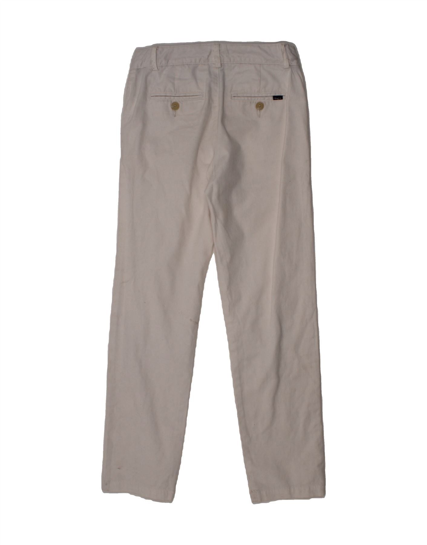 Polo Ralph Lauren Boys Straight Chino Trousers 7-8 Years W22 L23 White Size 27" / US 4 / IT 40 - 2 Thumbnail