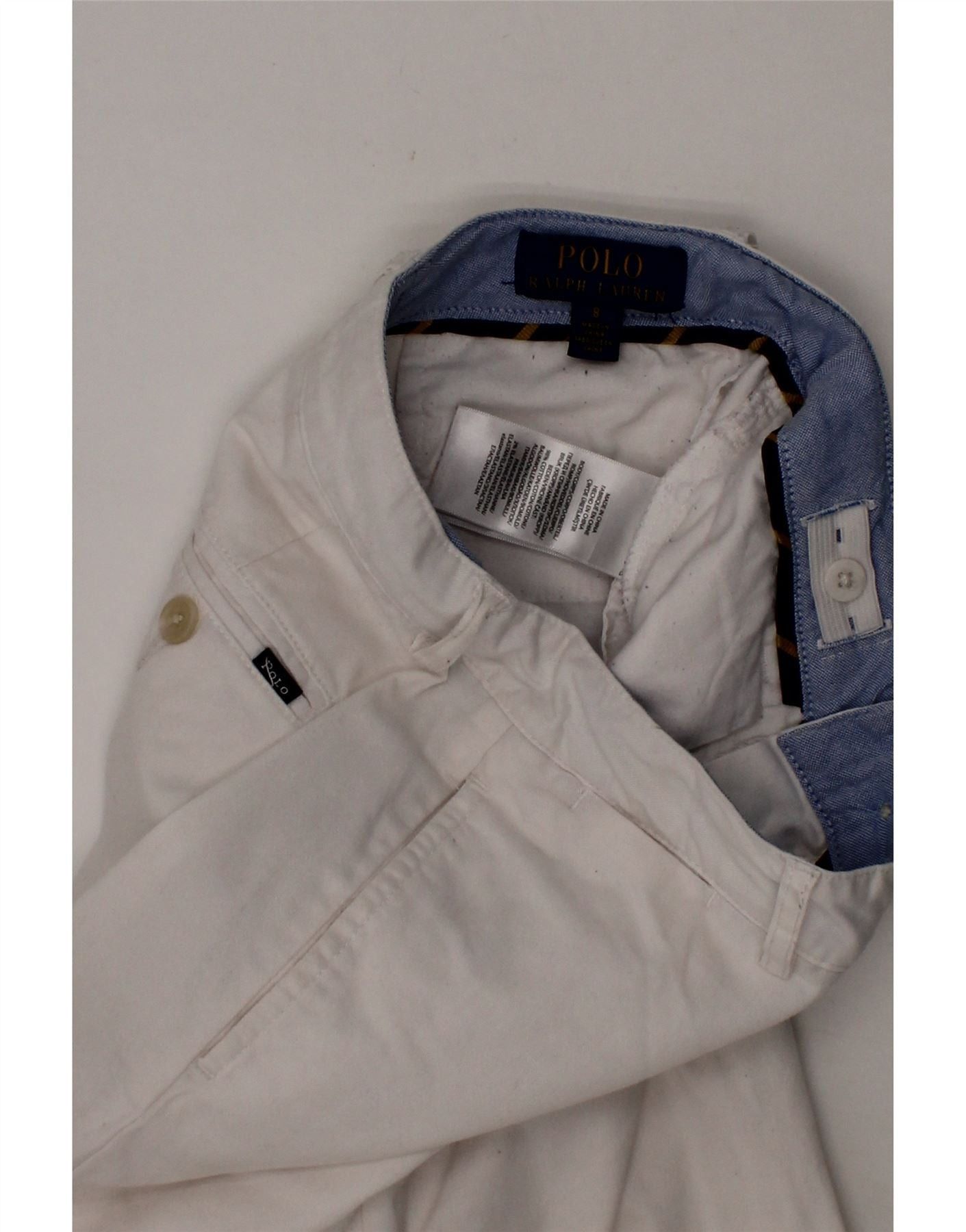 Polo Ralph Lauren Boys Straight Chino Trousers 7-8 Years W22 L23 White Size 27" / US 4 / IT 40 - 5 Thumbnail