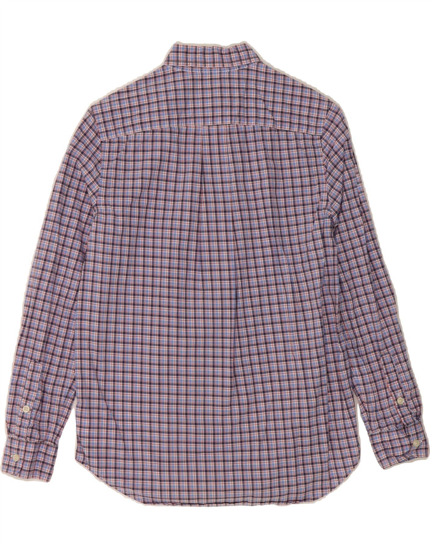 Ralph Lauren Boys Shirt 14-15 Years Large Blue Check Cotton Size L / US 10 / IT 46 - 2 Thumbnail