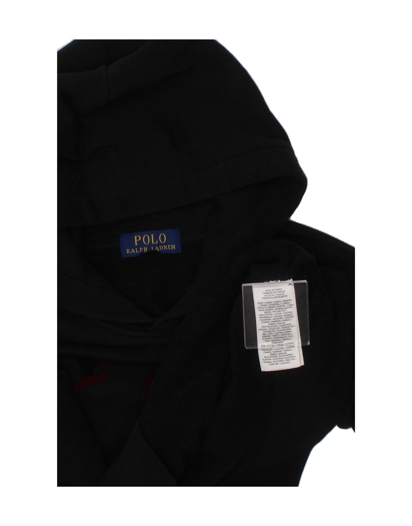 Polo Ralph Lauren Boys Graphic Hoodie Jumper 5-6 Years Black Cotton Size XXL / US 16-18 / IT 52-54 - 3 Thumbnail