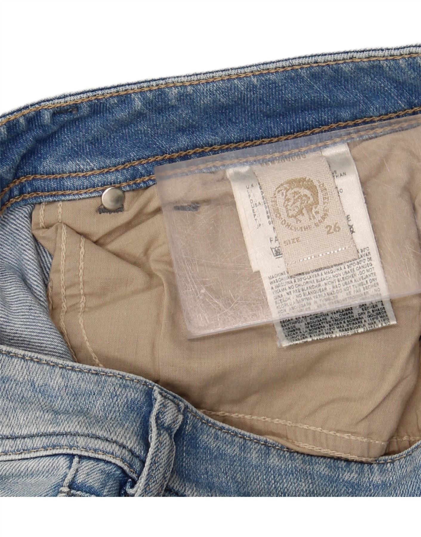 Diesel Womens Slim Jeans W26 L26 Blue Cotton Size 42" / US 20 - 3 Thumbnail