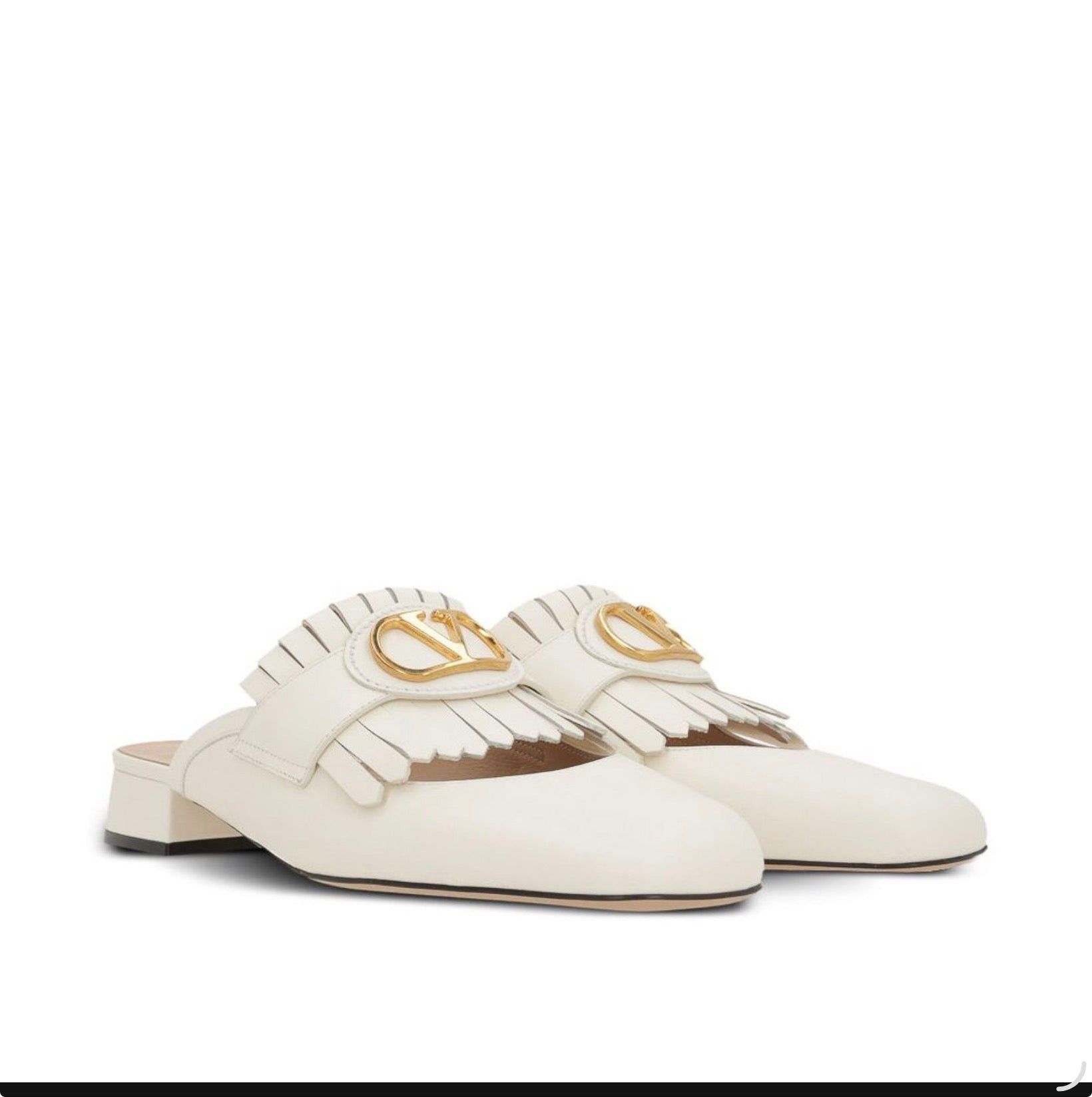 Valentino Valentino Vlogo Moccasin Fringes Mules SIZE 35 Size ONE SIZE - 2 Thumbnail