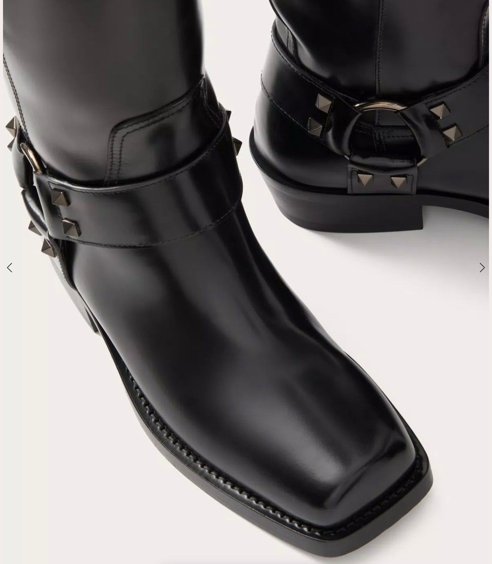 Valentino Valentino Rockstud Biker Boots SIZE 38.5 Size ONE SIZE - 4 Thumbnail