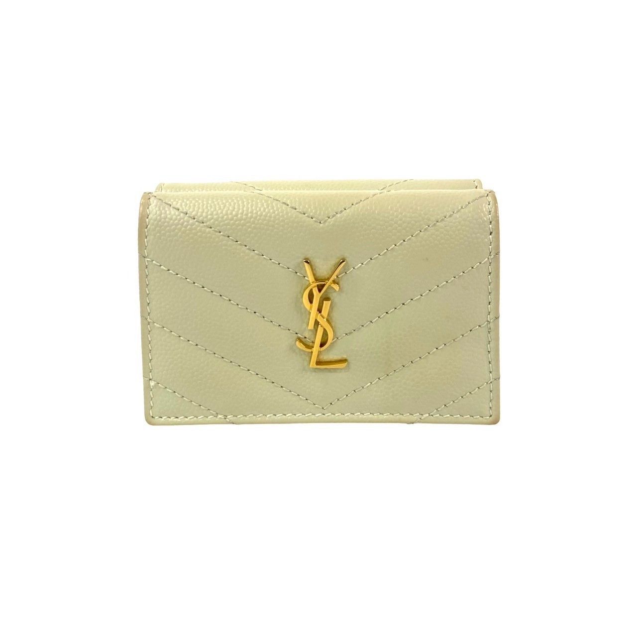 Yves Saint Laurent Yves Saint Laurent Saint Laurent Paris Leather Wallet Leather Short Wallet DUTY FREE for USA Size ONE SIZE - 2 Thumbnail