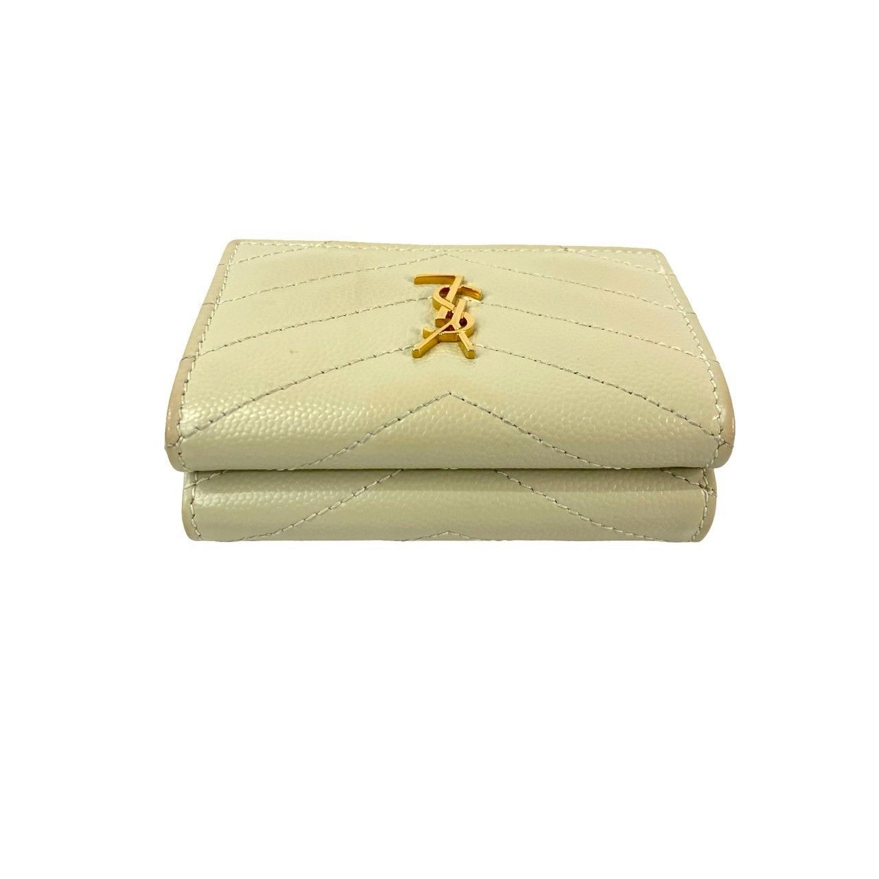 Yves Saint Laurent Yves Saint Laurent Saint Laurent Paris Leather Wallet Leather Short Wallet DUTY FREE for USA Size ONE SIZE - 4 Thumbnail