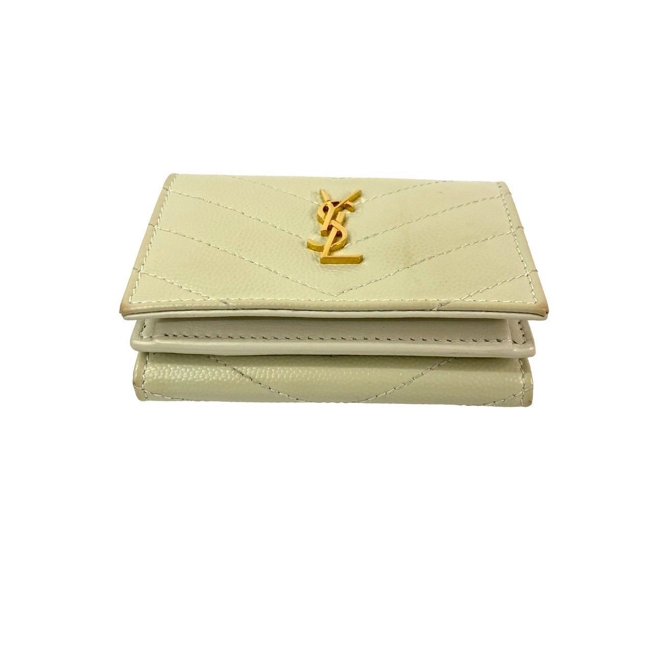 Yves Saint Laurent Yves Saint Laurent Saint Laurent Paris Leather Wallet Leather Short Wallet DUTY FREE for USA Size ONE SIZE - 7 Thumbnail