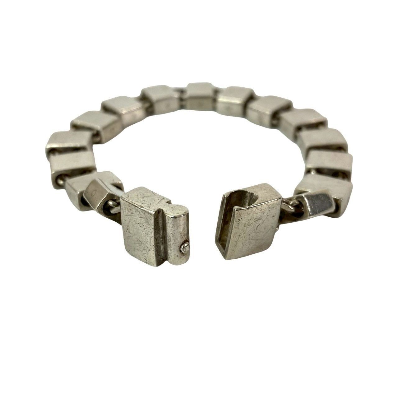 Gucci Gucci Gucci Square Chain Silver 925 Bracelet Metal Bracelet DUTY FREE for USA Size ONE SIZE - 4 Thumbnail