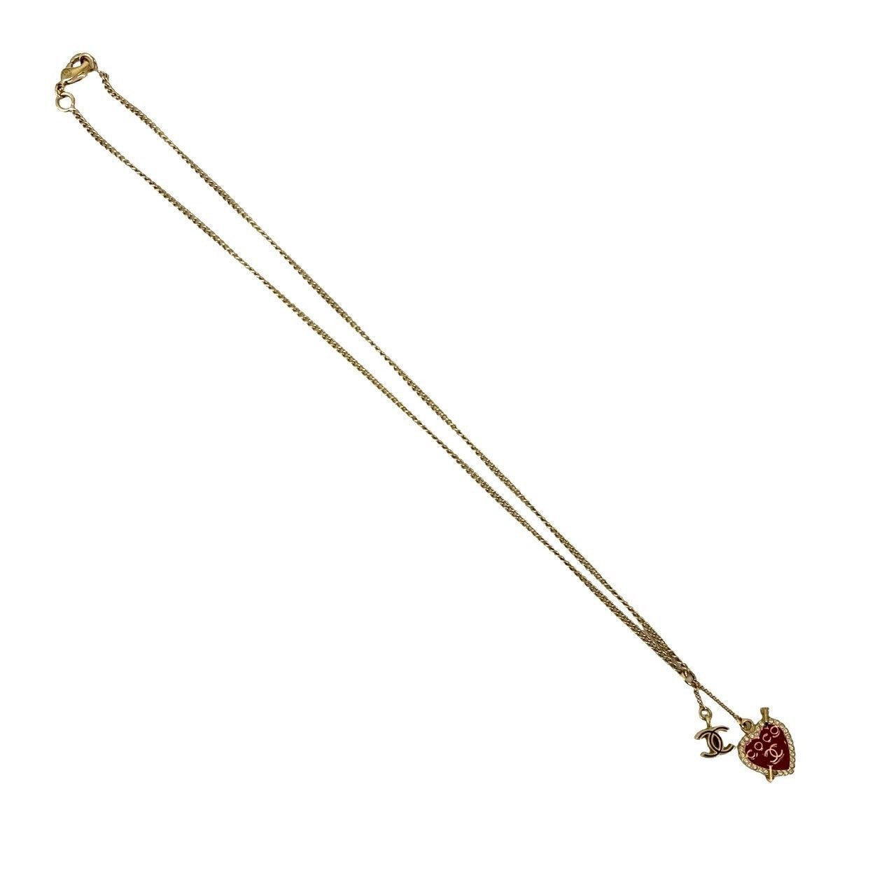 Chanel Chanel Chanel Coco Mark Heart Motif Necklace Metal Necklace DUTY FREE for USA Size ONE SIZE - 6 Thumbnail