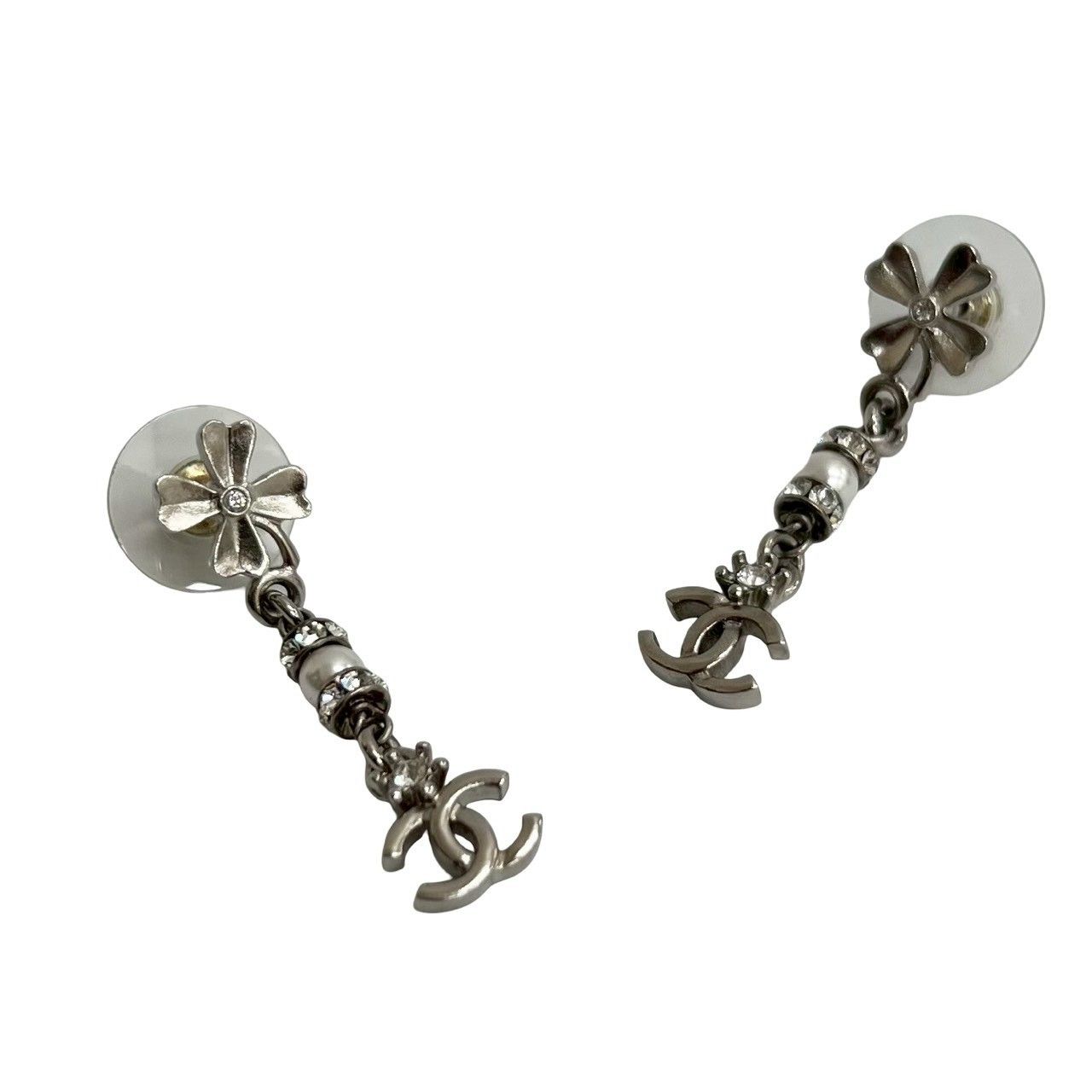 Chanel Chanel Chanel Coco Mark Clover Earrings Metal Earrings DUTY FREE for USA Size ONE SIZE - 4 Thumbnail