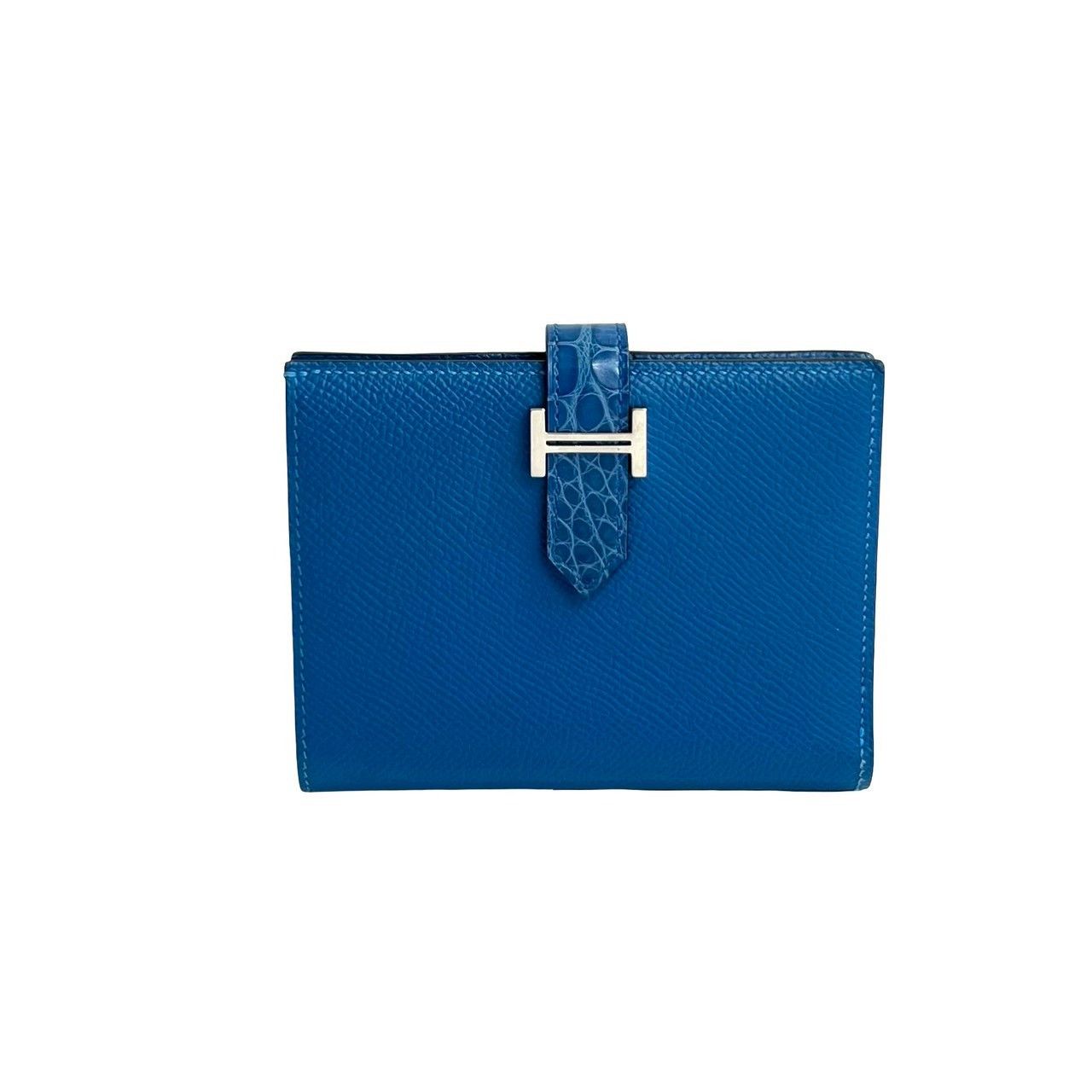 Hermes Hermes Hermes Béarn Compact Alligator Veau Epsom Wallet Leather Short Wallet Stamp Z (2021) DUTY FREE for USA Size ONE SIZE - 2 Thumbnail