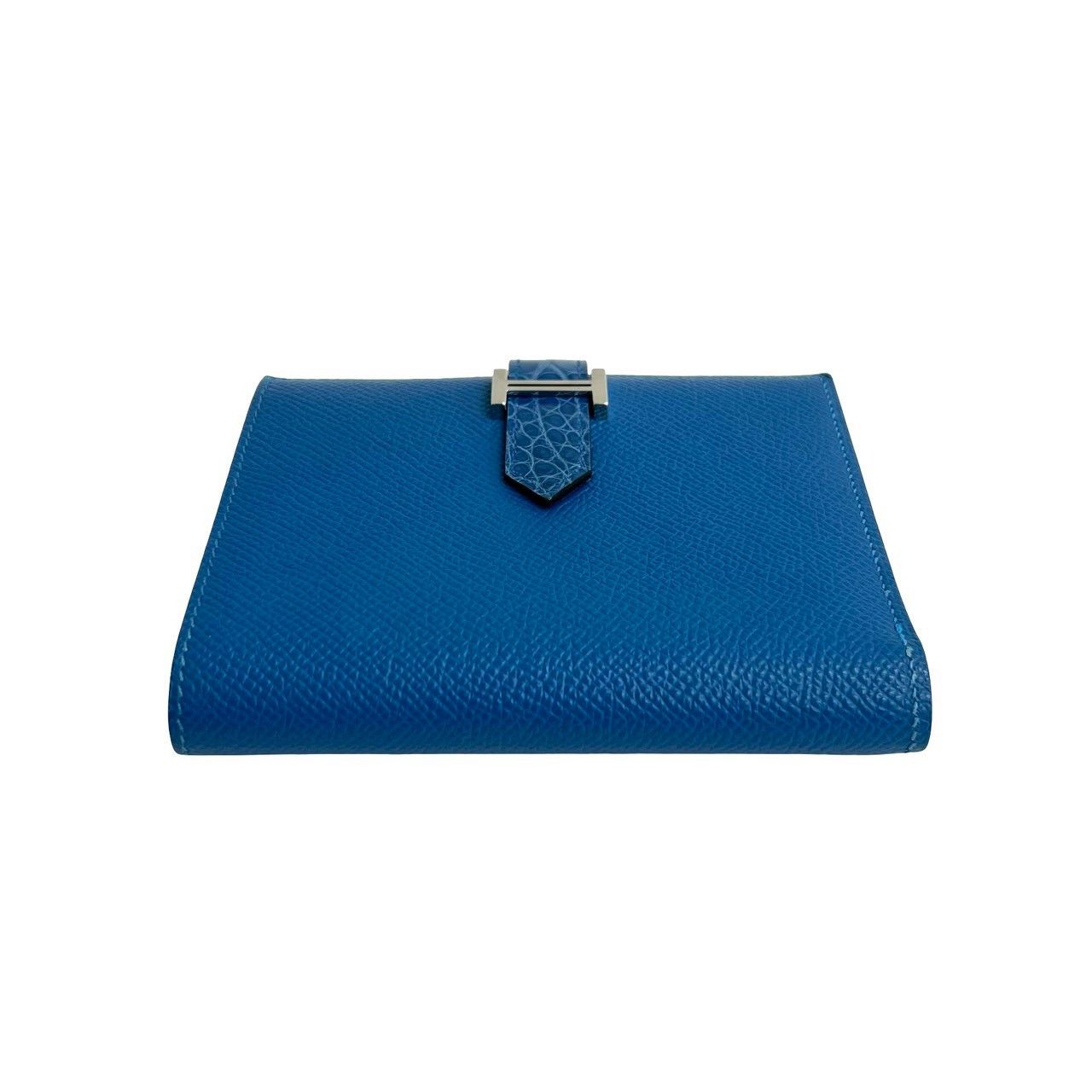 Hermes Hermes Hermes Béarn Compact Alligator Veau Epsom Wallet Leather Short Wallet Stamp Z (2021) DUTY FREE for USA Size ONE SIZE - 7 Thumbnail