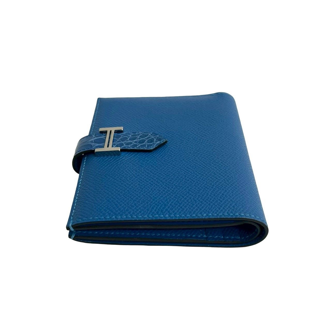 Hermes Hermes Hermes Béarn Compact Alligator Veau Epsom Wallet Leather Short Wallet Stamp Z (2021) DUTY FREE for USA Size ONE SIZE - 5 Thumbnail