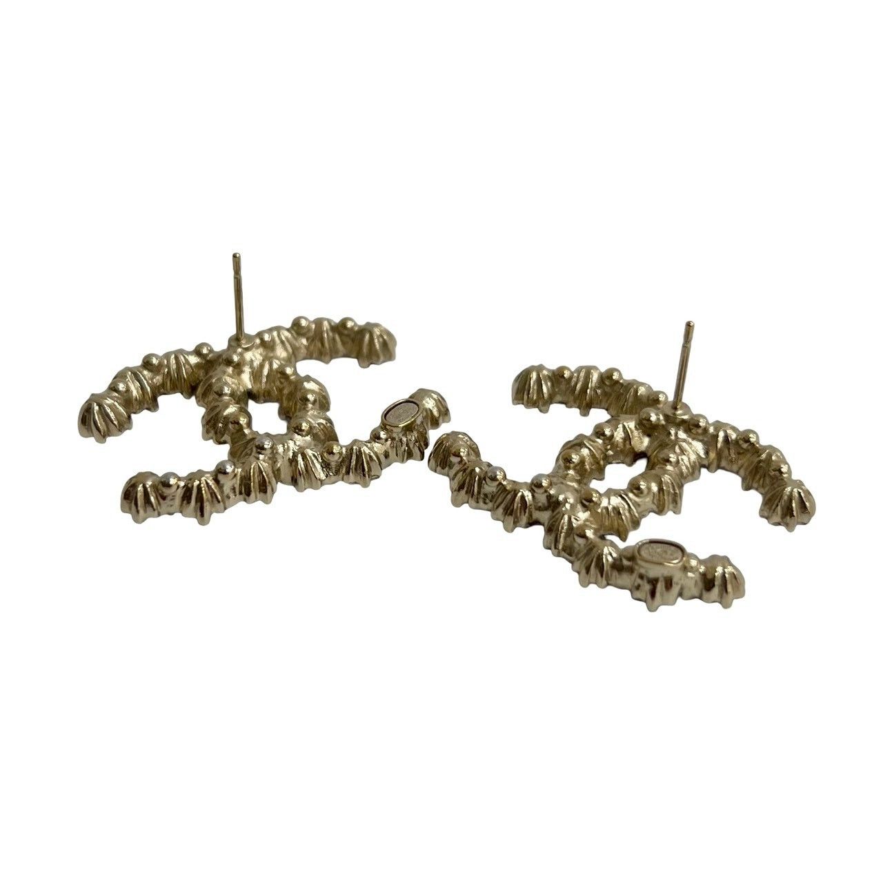 Chanel Chanel Chanel Coco Mark Earrings Metal Earrings A19A DUTY FREE for USA Size ONE SIZE - 6 Thumbnail