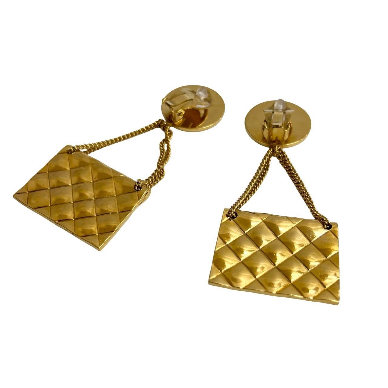 Chanel Chanel Chanel Coco Mark Matelassé Earrings Metal Earrings DUTY FREE for USA Size ONE SIZE - 4 Thumbnail