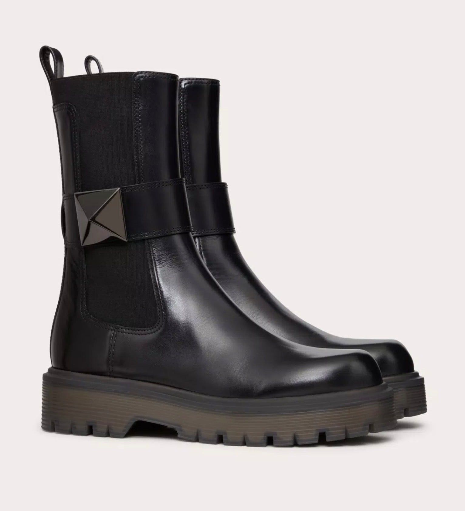 Valentino Valentino One Stud Beatle Boots SIZE 38.5 Size ONE SIZE - 2 Thumbnail