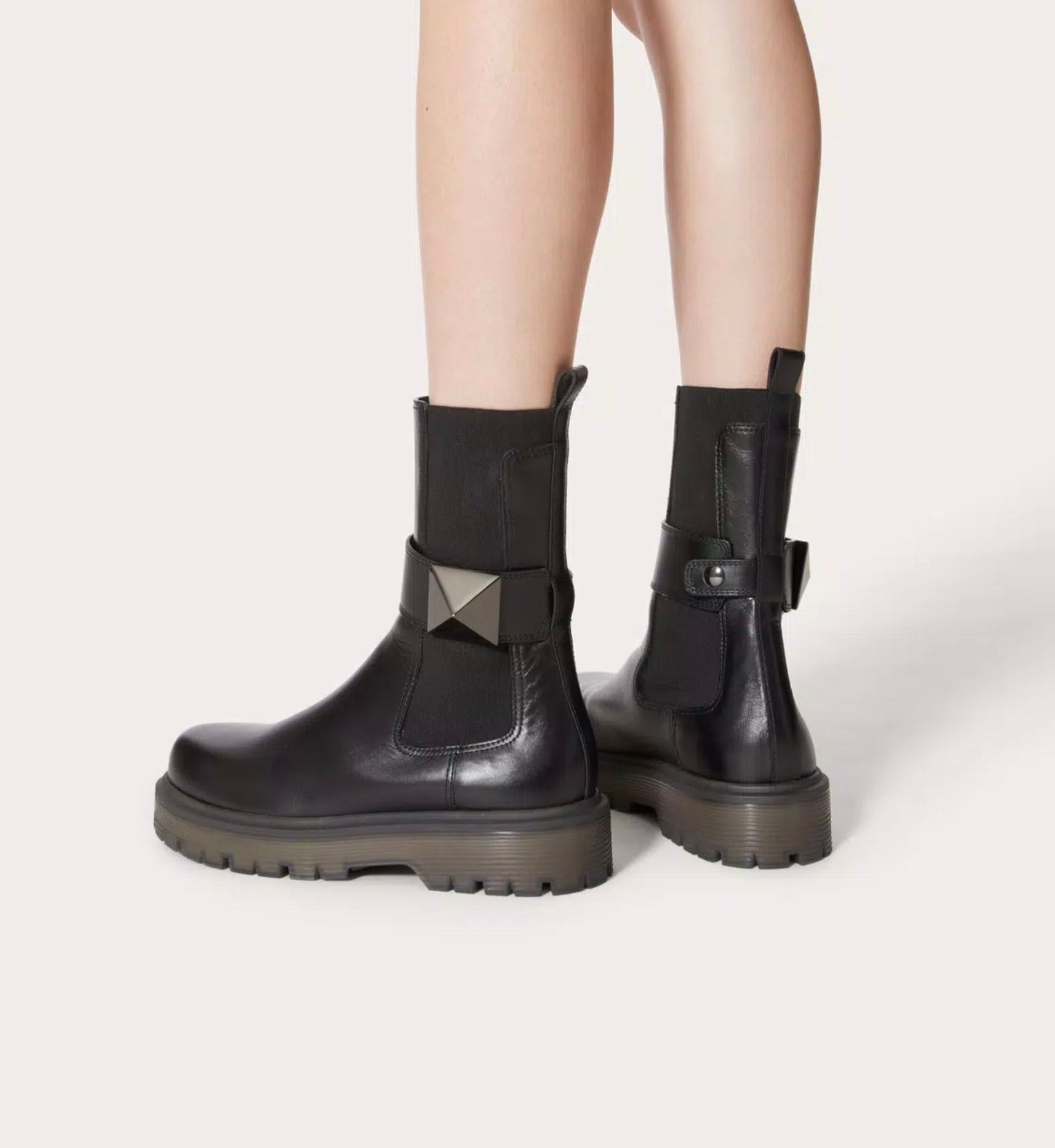 Valentino Valentino One Stud Beatle Boots SIZE 42 Size ONE SIZE - 4 Thumbnail