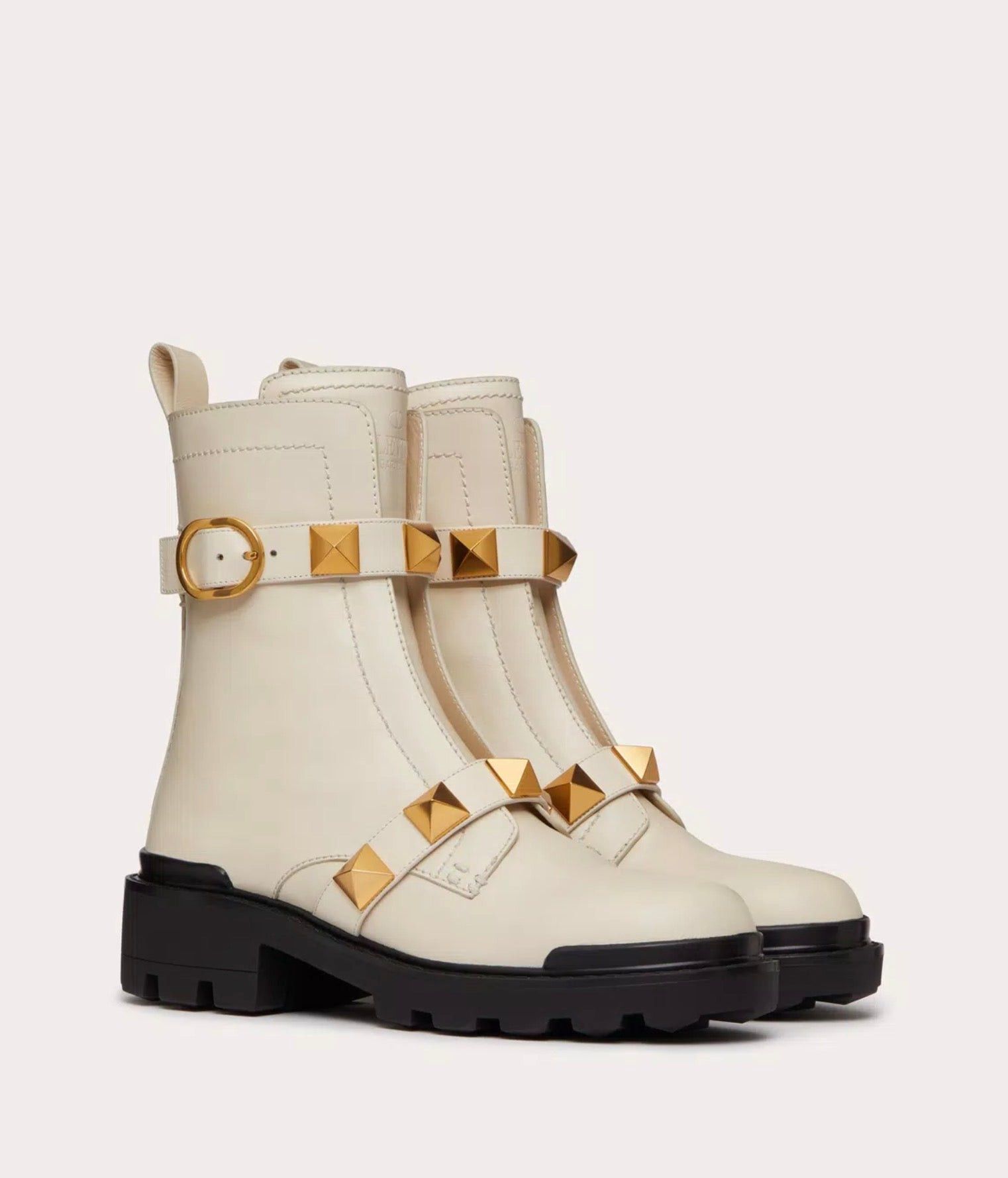 Valentino Valentino Roman Stud Combat Boots SIZE 41 Size ONE SIZE - 2 Thumbnail