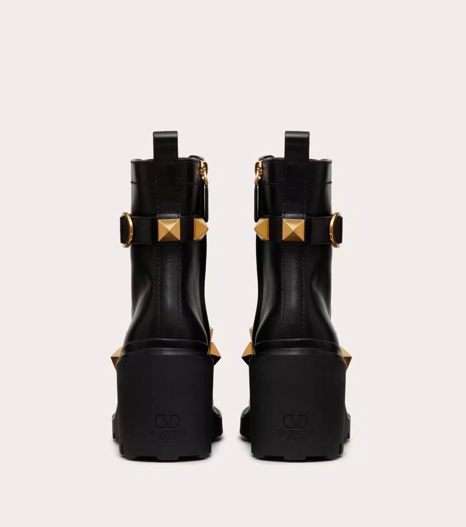 Valentino Valentino Roman Stud Combat Boots SIZE 37 Size ONE SIZE - 3 Thumbnail