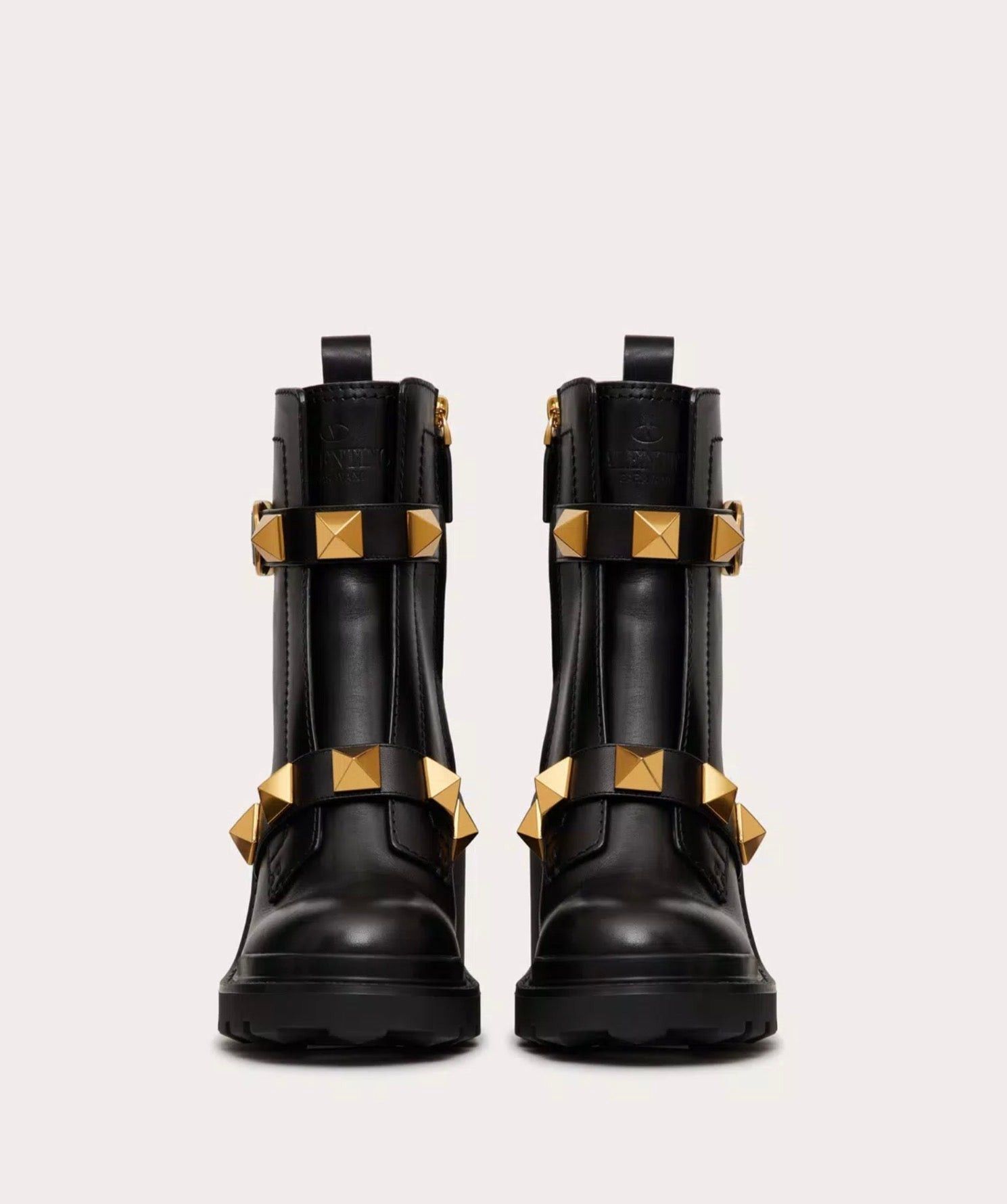Valentino Valentino Roman Stud Combat Boots SIZE 39.5 Size ONE SIZE - 4 Thumbnail
