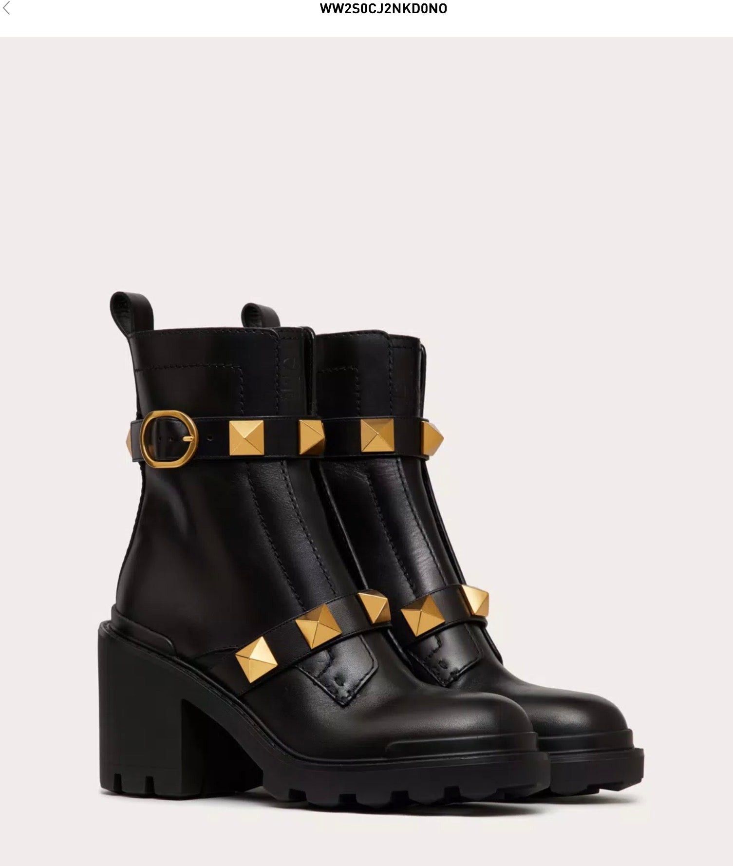 Valentino Valentino Roman Stud Combat Boots SIZE 41.5 Size ONE SIZE - 2 Thumbnail