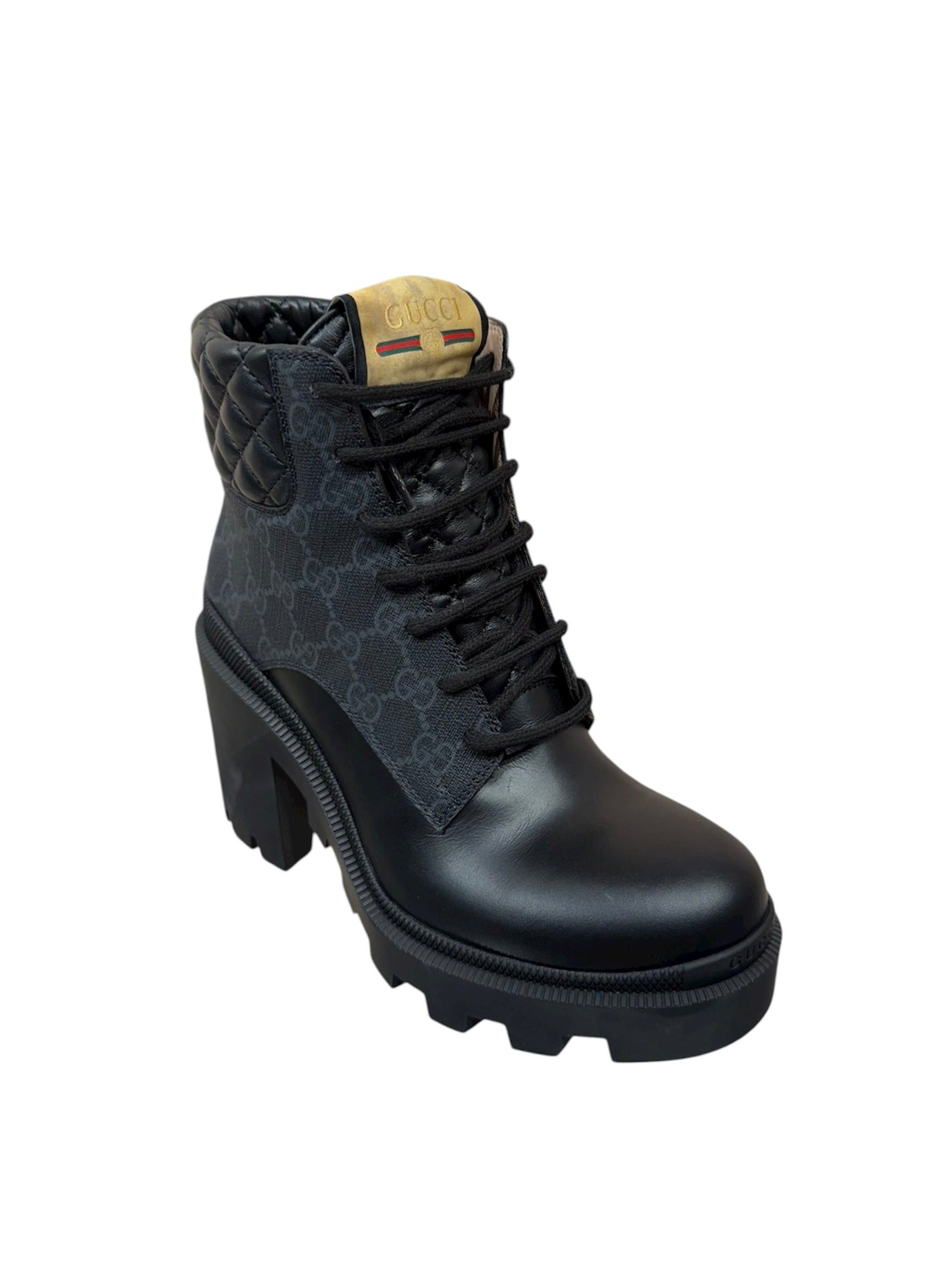 Gucci Gucci GG Leather Ankle Boots SIZE 38 Size ONE SIZE - 2 Thumbnail