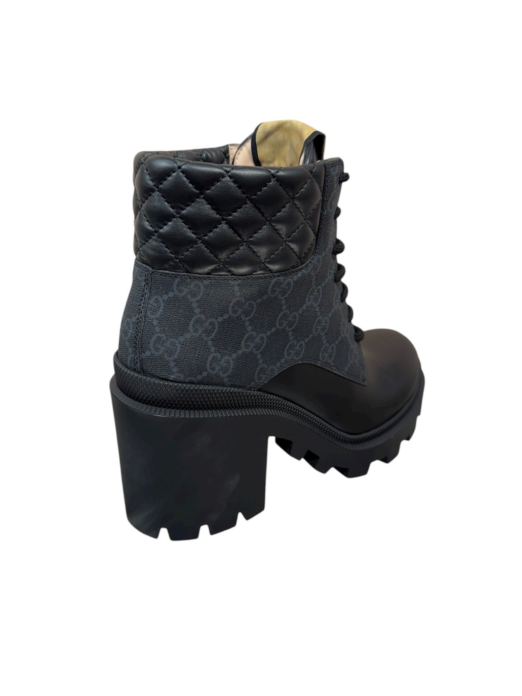 Gucci Gucci GG Leather Ankle Boots SIZE 39.5 Size ONE SIZE - 3 Thumbnail