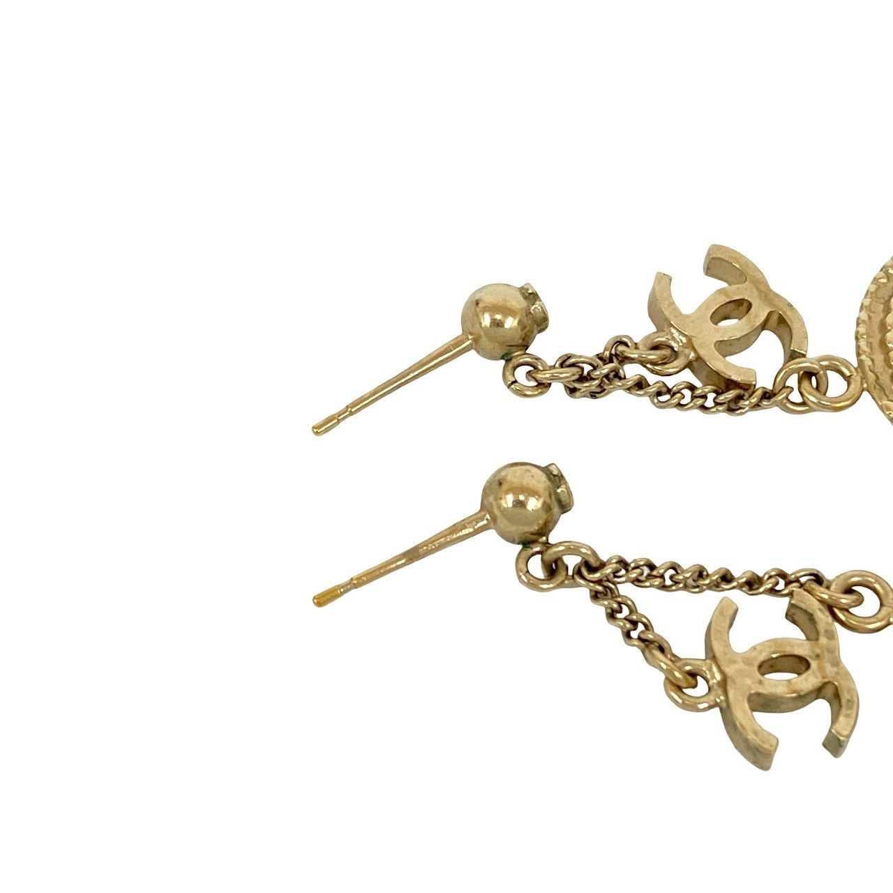 Chanel Chanel Chanel Coco Mark Coin Earrings Metal Earrings DUTY FREE for USA Size ONE SIZE - 4 Thumbnail