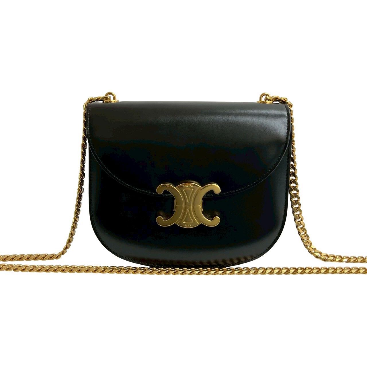 Celine Celine CELINE Teen Chain Besace Calf Leather Shoulder Bag Leather Shoulder Bag DUTY FREE for USA Size ONE SIZE - 2 Thumbnail
