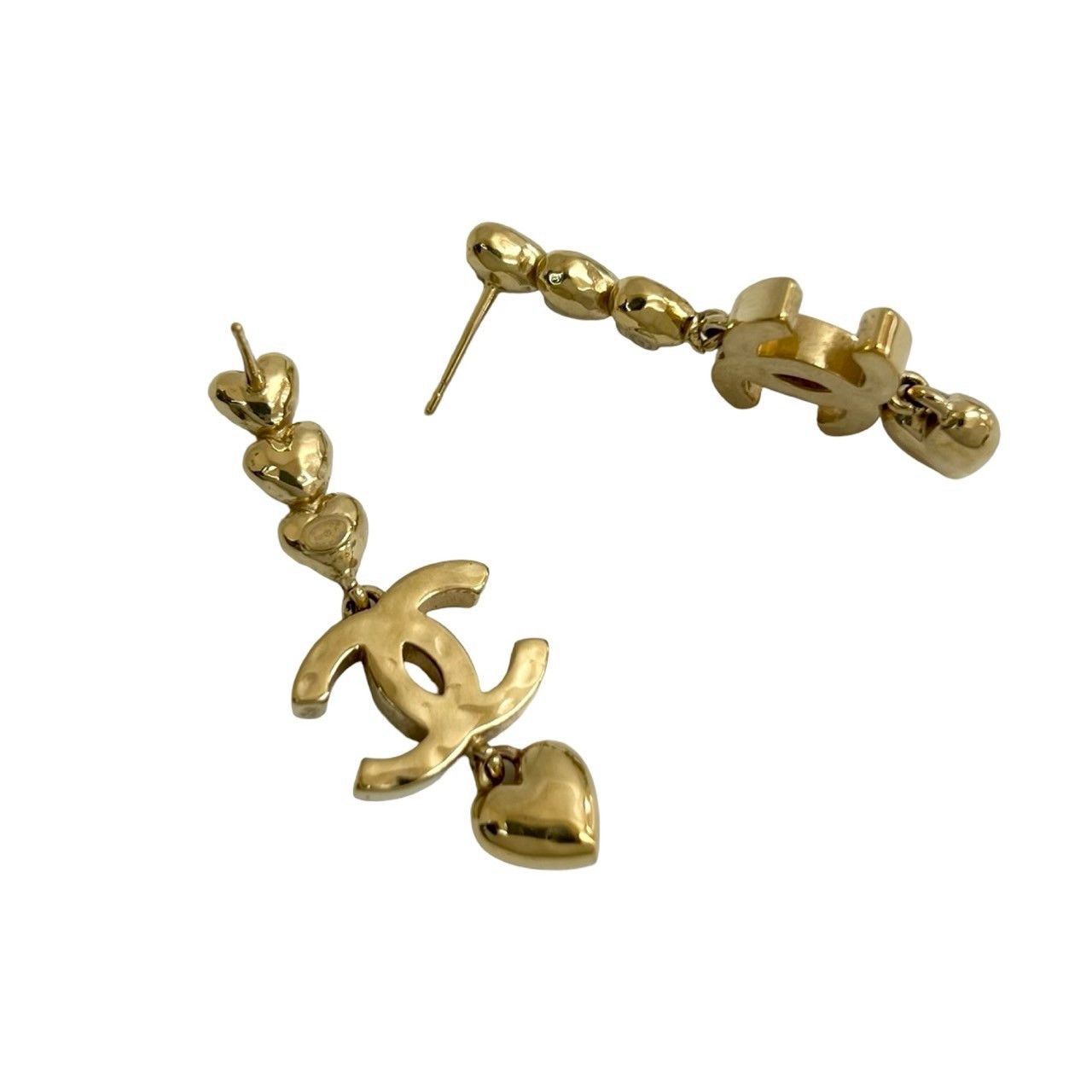 Chanel Chanel Chanel Coco Mark Heart Earrings Metal Earrings DUTY FREE for USA Size ONE SIZE - 5 Thumbnail