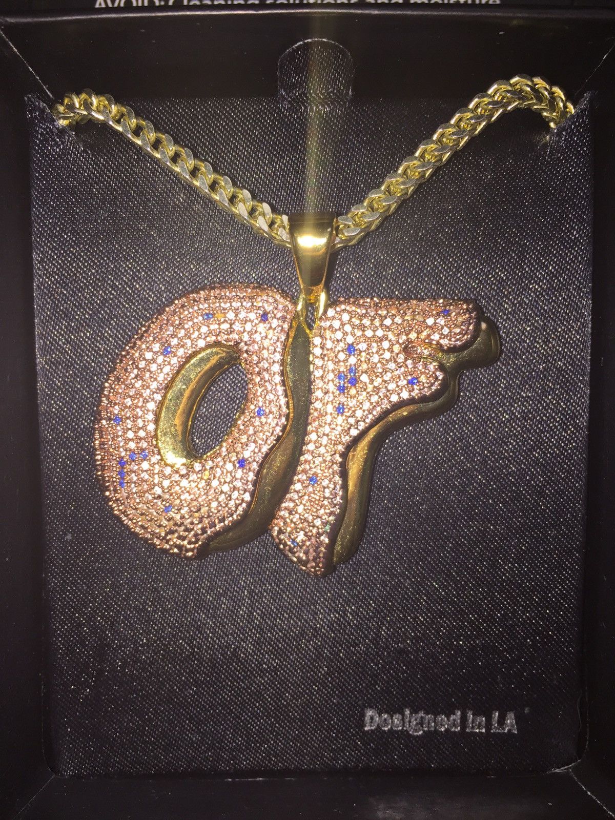 King ice x odd clearance future of pendant gold necklace