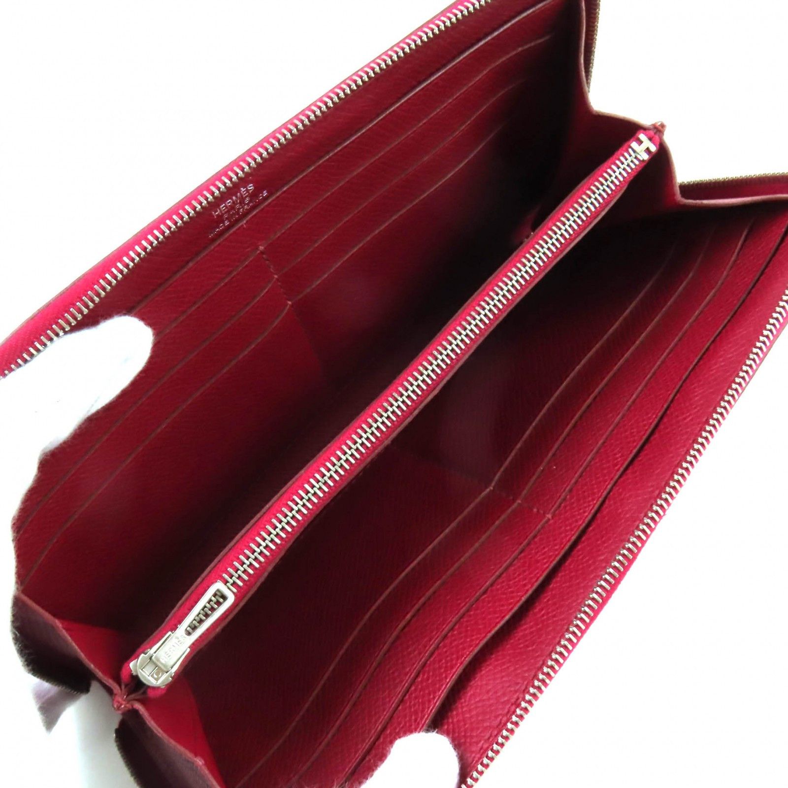 Hermes Hermes Hermes Azap Long Epsom Leather Zip Wallet Leather Long Wallet Stamp R (2014) DUTY FREE for USA Size ONE SIZE - 7 Thumbnail