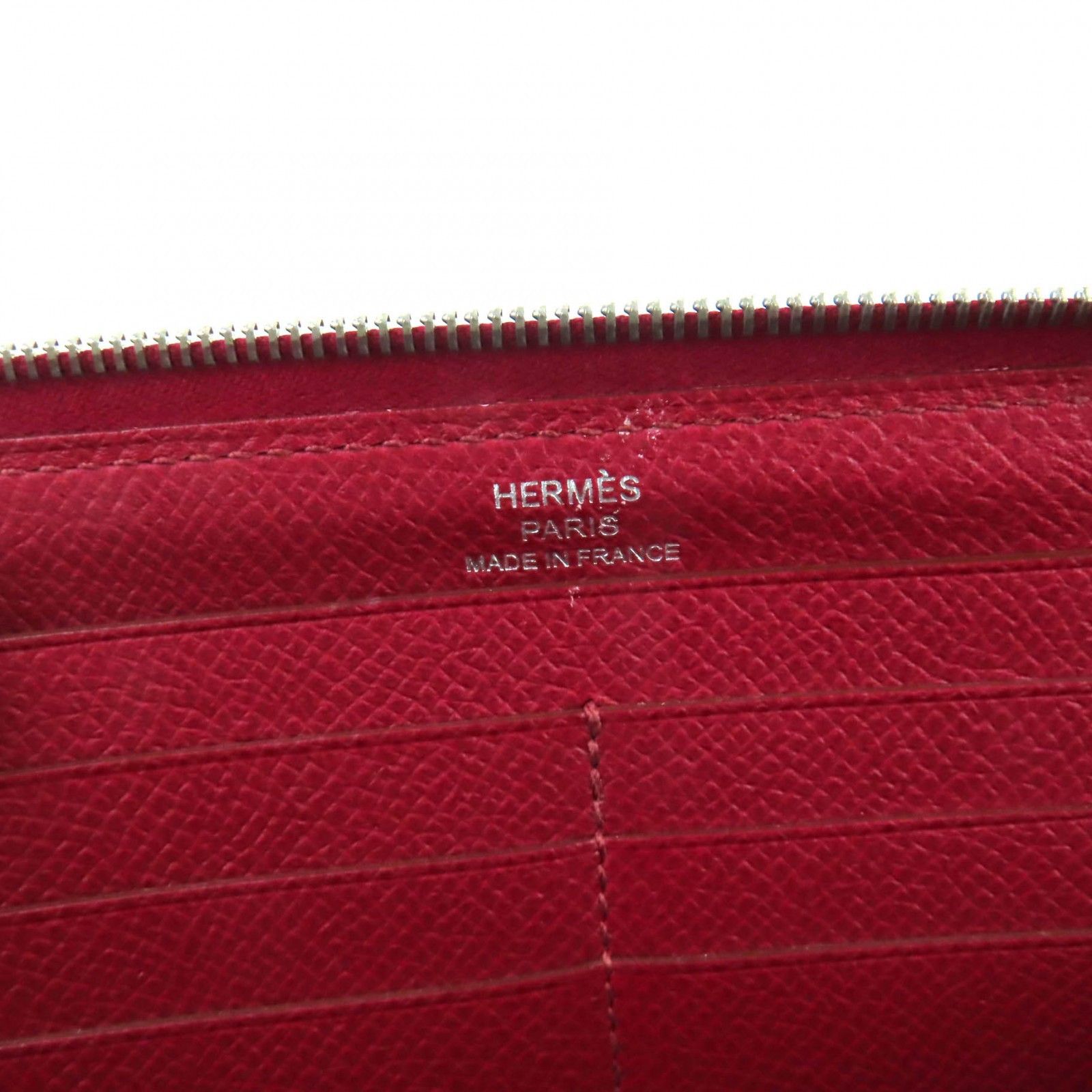Hermes Hermes Hermes Azap Long Epsom Leather Zip Wallet Leather Long Wallet Stamp R (2014) DUTY FREE for USA Size ONE SIZE - 10 Thumbnail